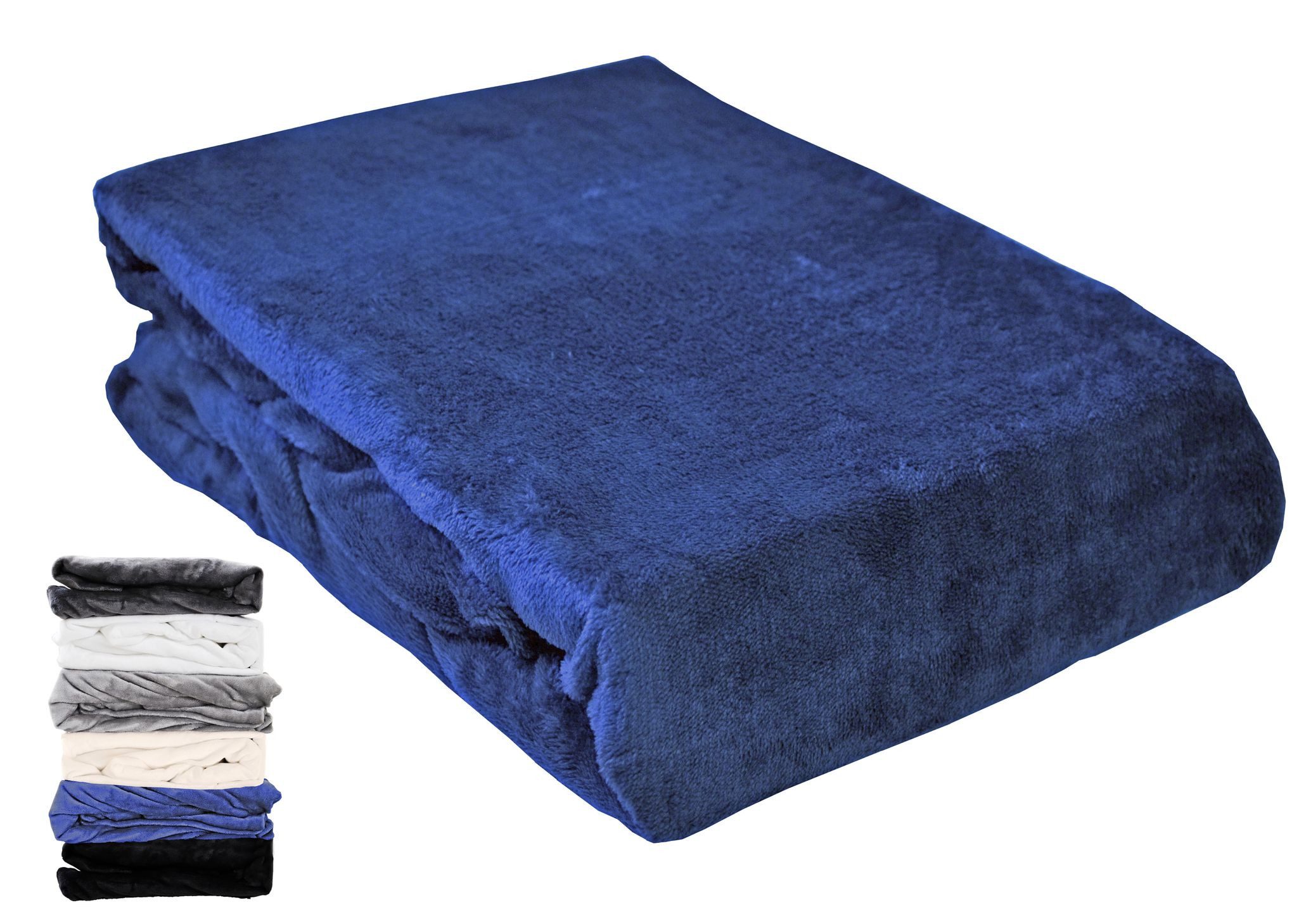JACK Spannbettlaken Teddy Flausch Cashmere Touch Weiß Grau Anthrazit, Fleece, Gummizug: Rundumgummizug, (1 Stück), Teddy Plüsch, kuschlig, weiche Oberfläche, superweicher Cashmere-Touch
