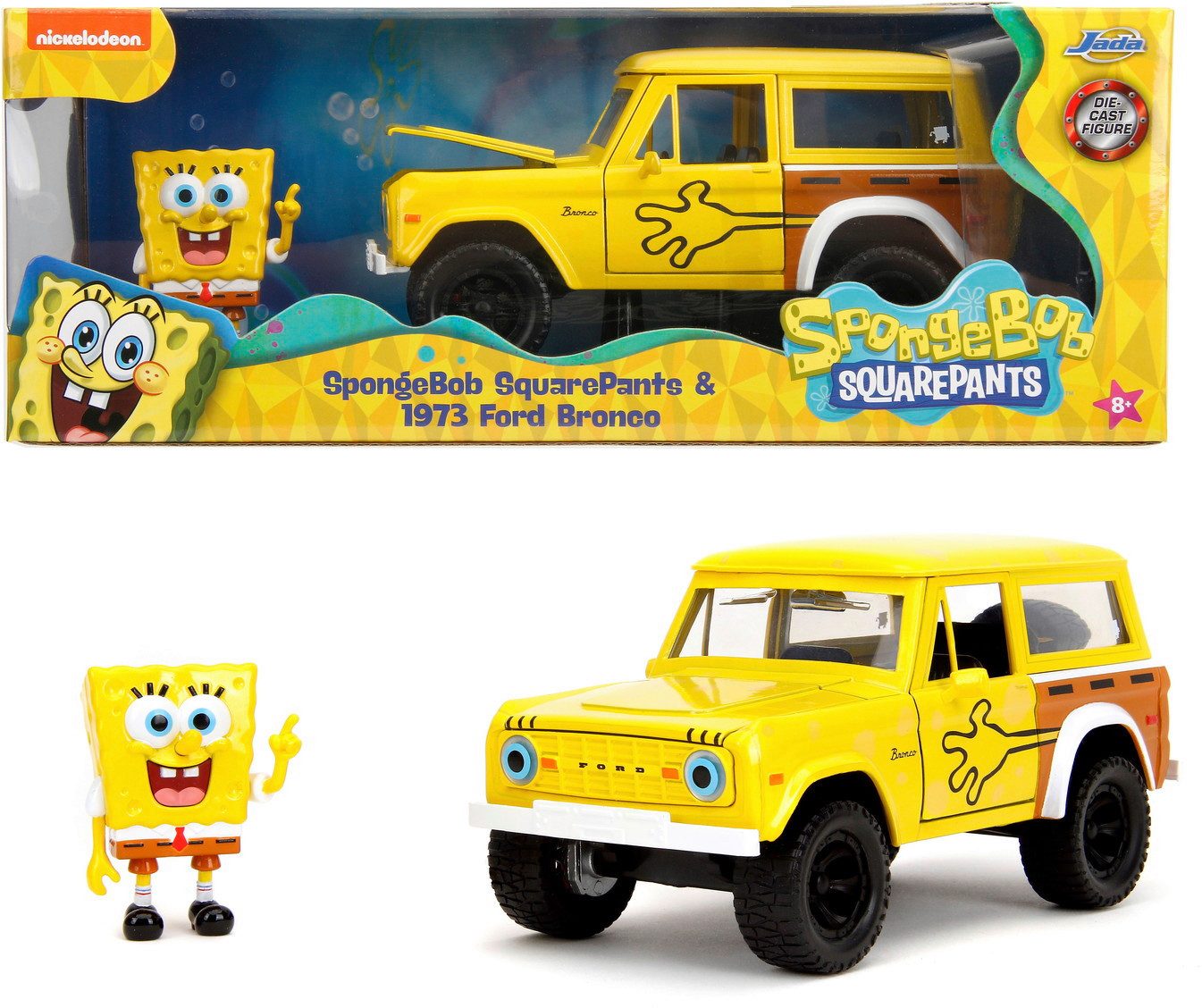 JADA Spielzeug-Auto Modellauto Hollywood Rides Sponge Bob 1973 Ford Bronco günstig online kaufen