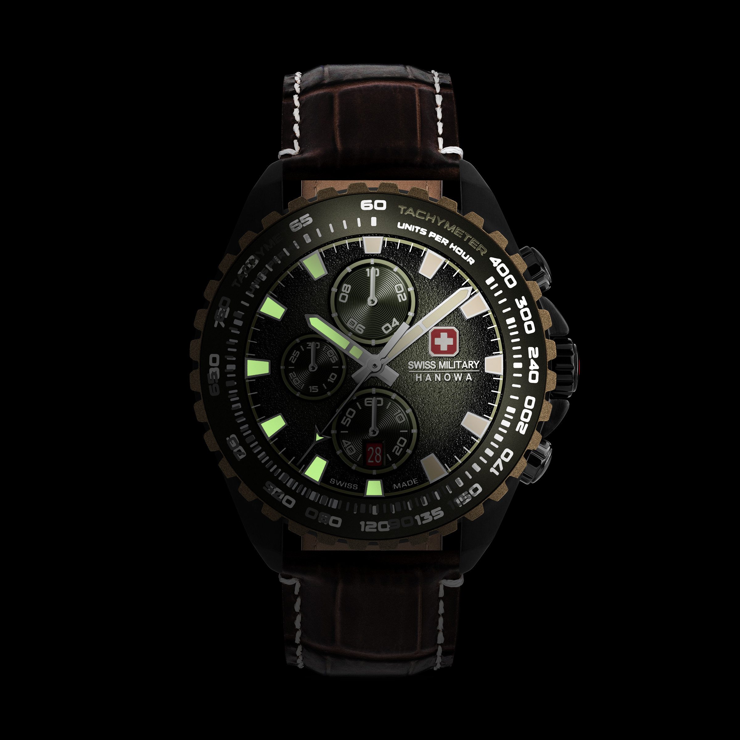 Swiss Military Hanowa Quarzuhr Quarzuhr Herrenuhr 45 Quarz Herren