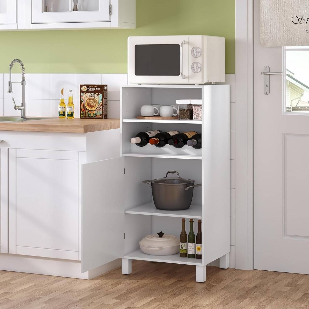 Woltu Weinschrank (1-St) Küchenschrank mit Weinregal, günstig online kaufen