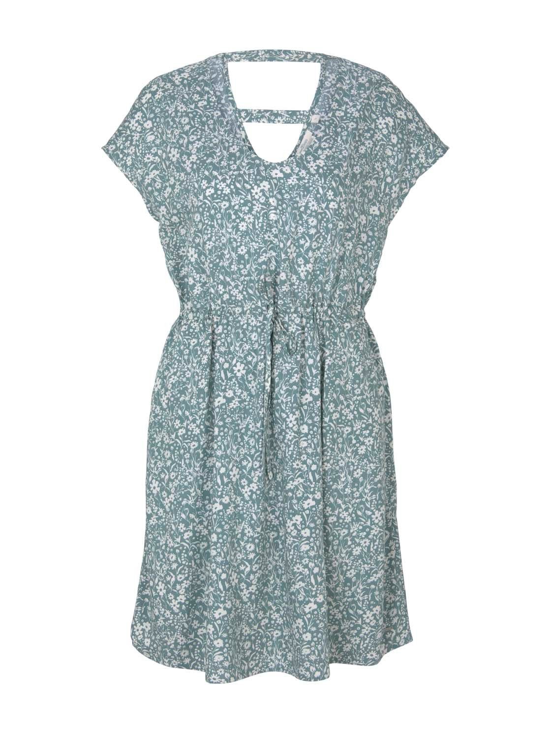 TOM TAILOR Denim Sommerkleid BACK DETAIL mit Blumen-Print