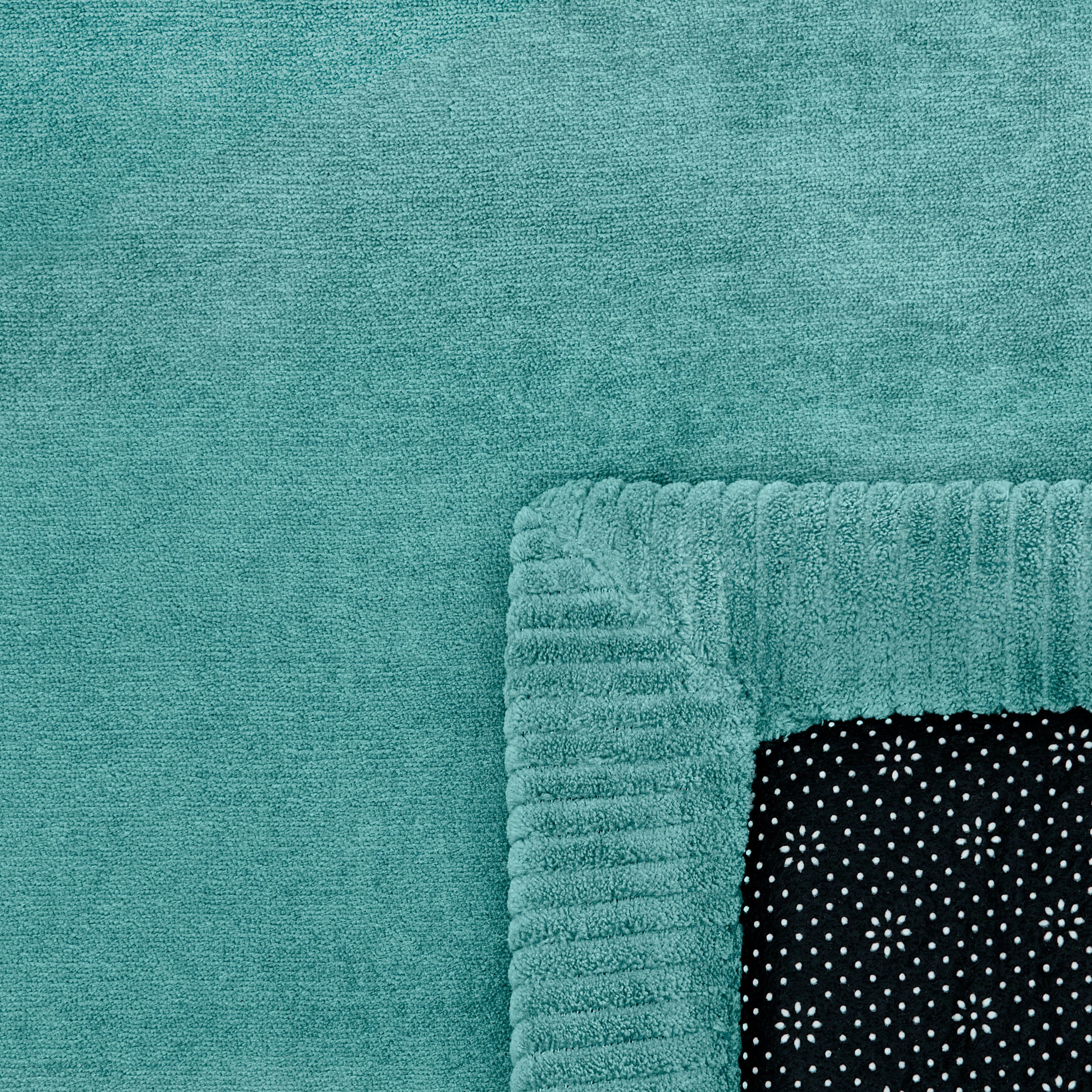 Teppich Tatami 475, mm, 24 Uni-Farben, Home, Memory blau mit Höhe: Paco rechteckig, waschbar Kurzflor, Foam