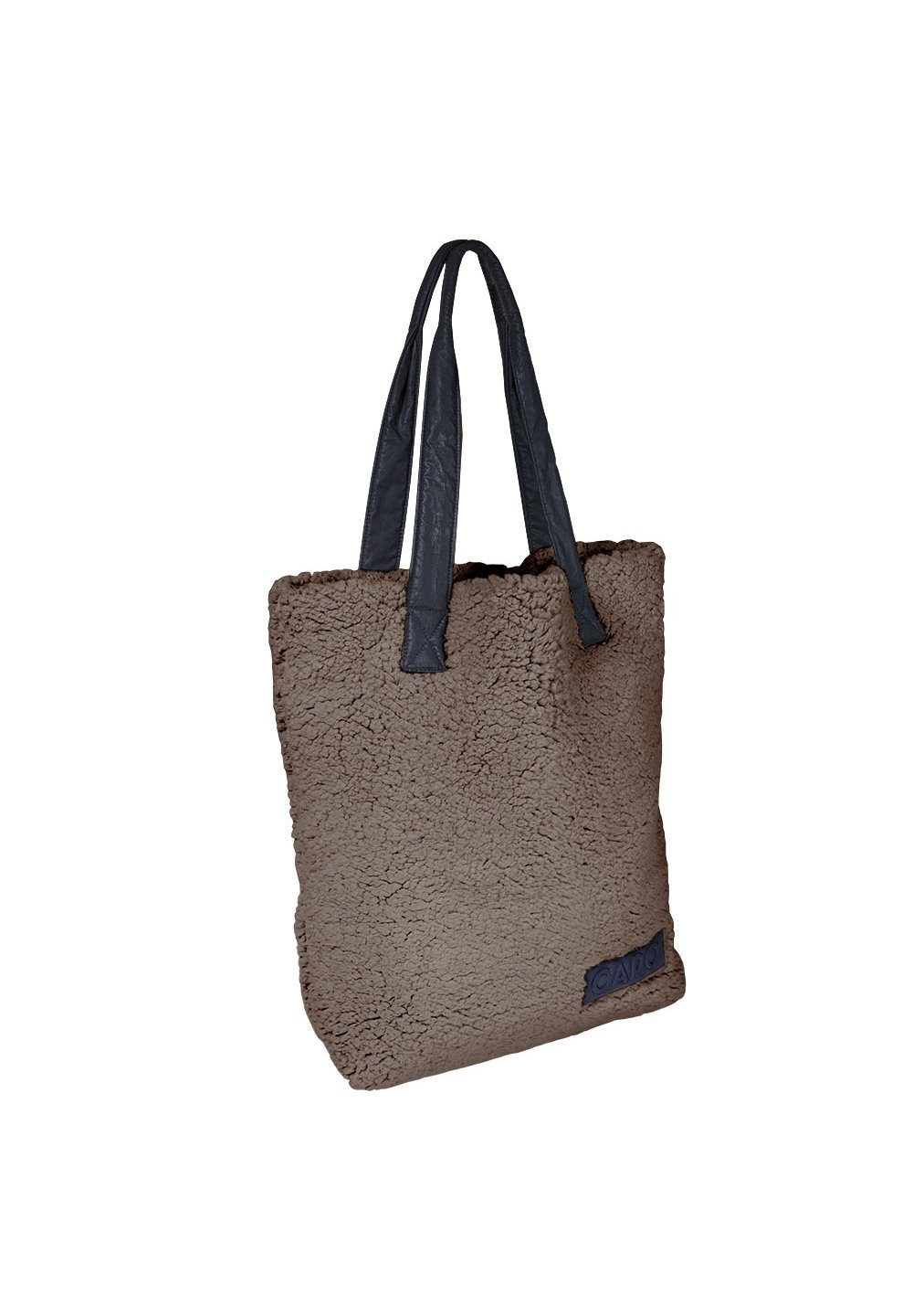 CAPO Shopper Tasche, Teddyfell taupe