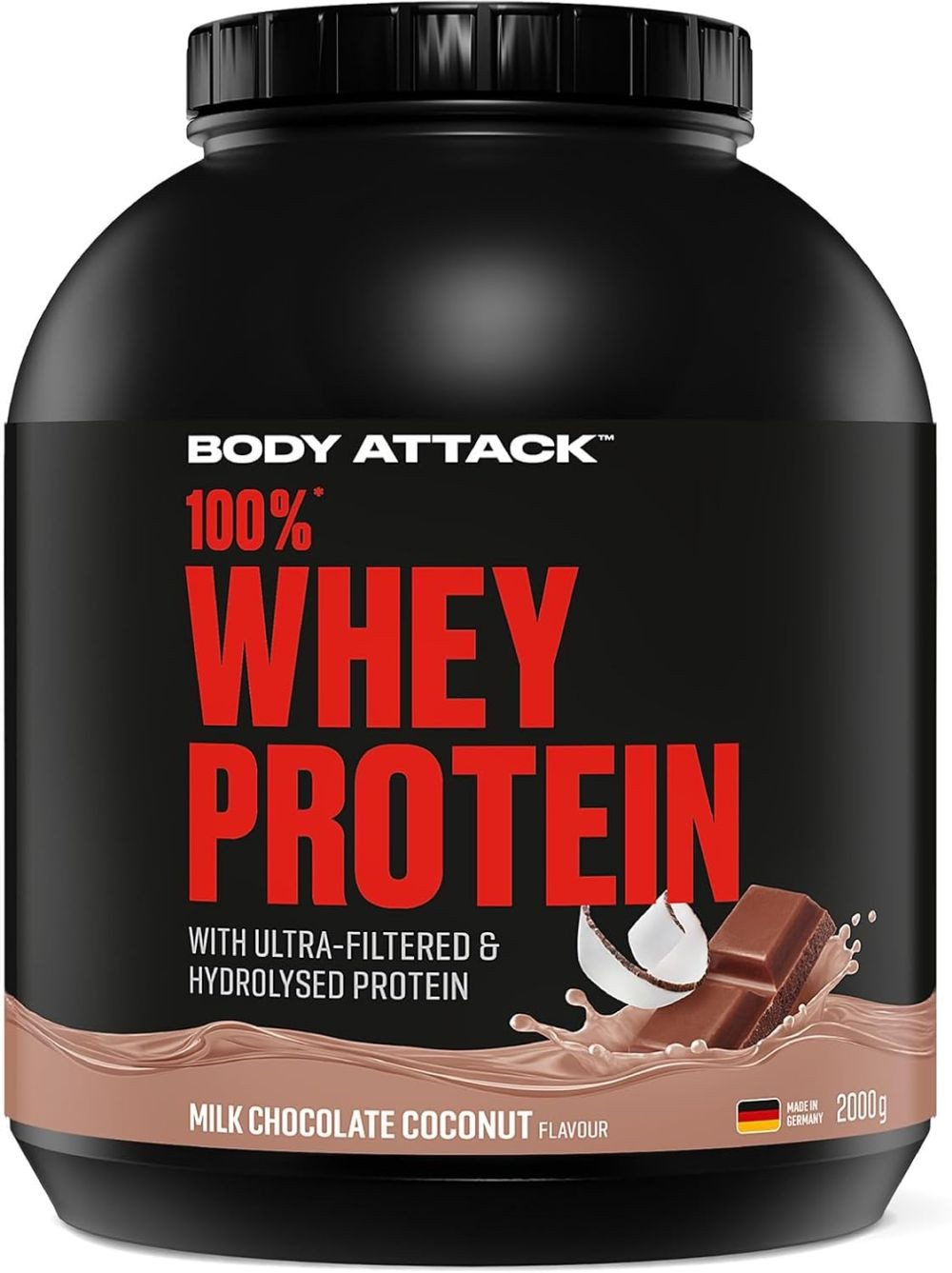 Body Attack Body Attack 100% Whey- 2 kg Pulver