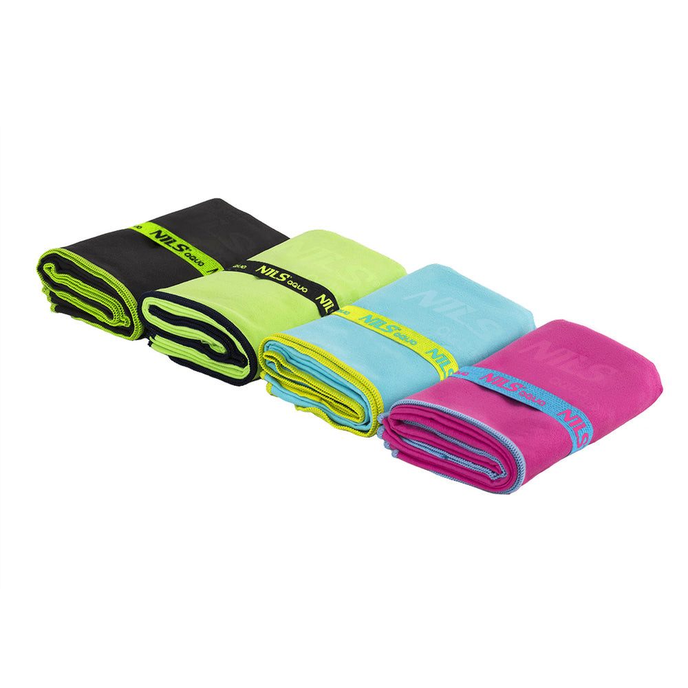 NILS AQUA Sporthandtuch Mikrofaserhandtuch 140x70 cm, Mikrofaser (Spar-Set, 1-St), Mit nur 216g sehr handlich, klein faltbar, platzsparend