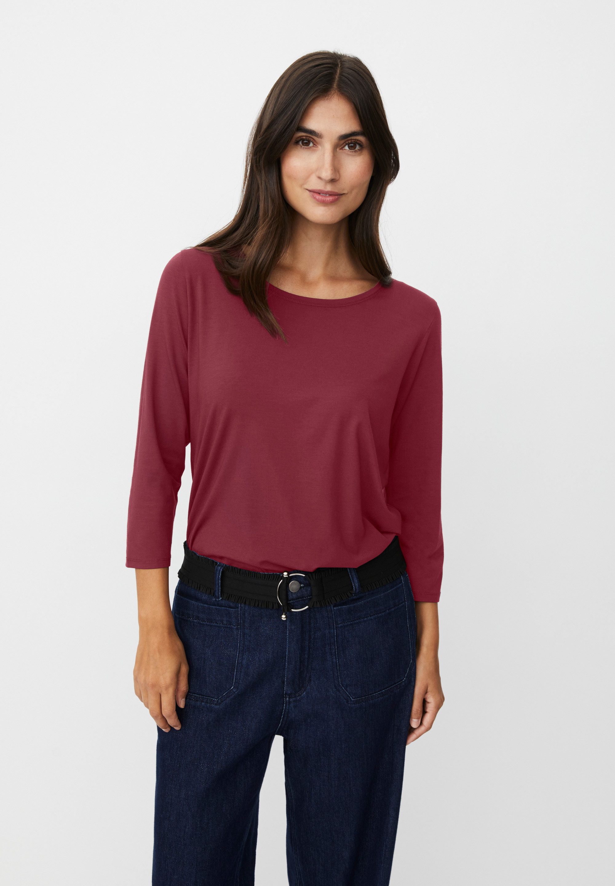 Masai Langarmbluse MaCecille Basic Top, bequemes Jersey, schlicht und zeitlos