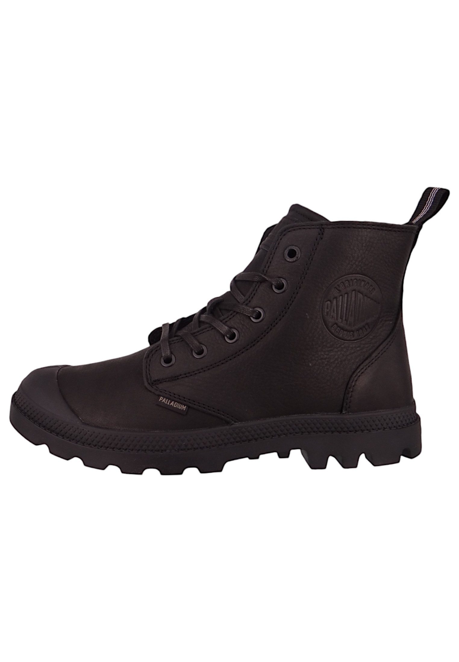 Palladium 74386-008-M Pampa RE-Quilted Black Stiefelette