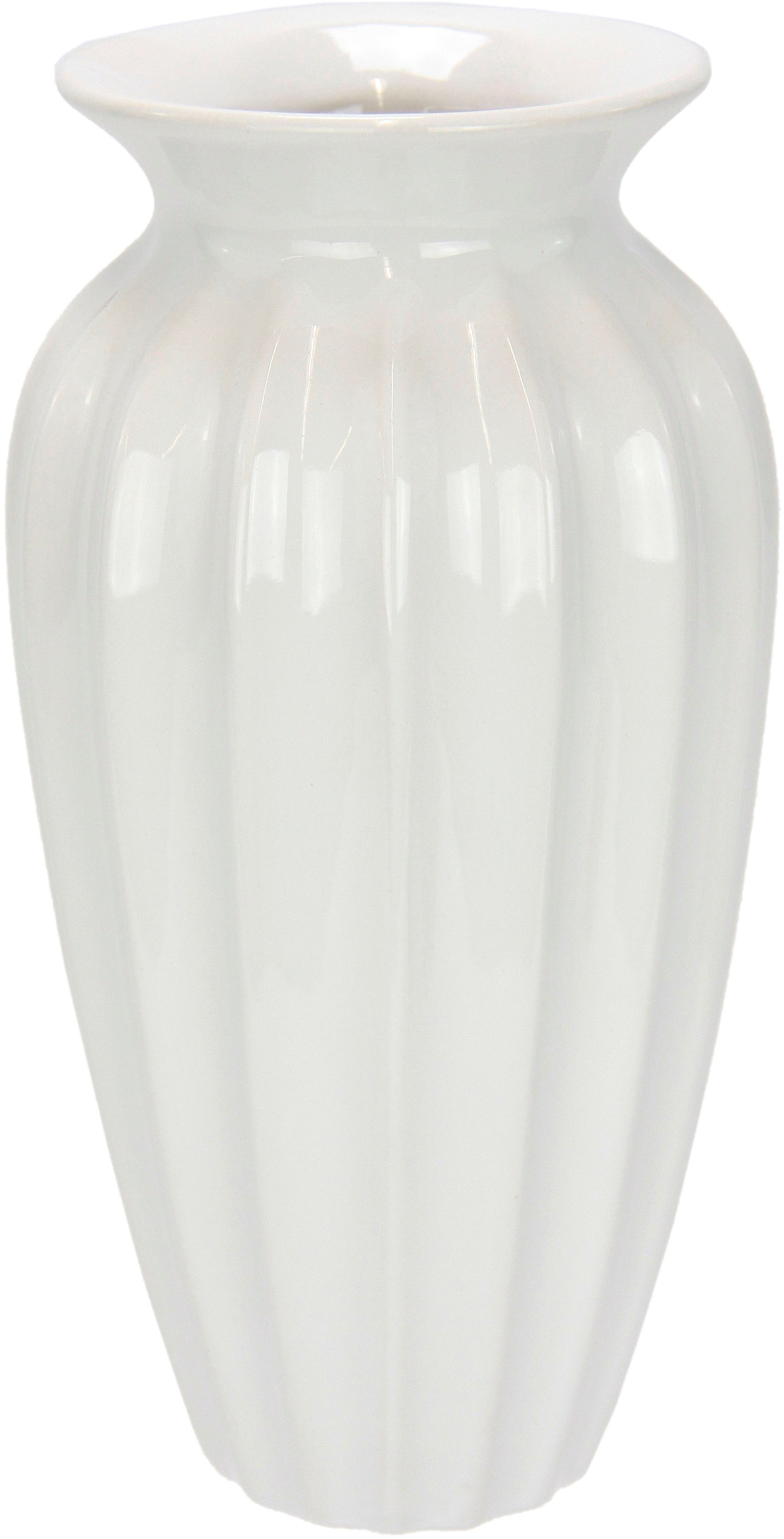 Aus Keramik, Dekovase groß Vase, rund Keramik I.GE.A.