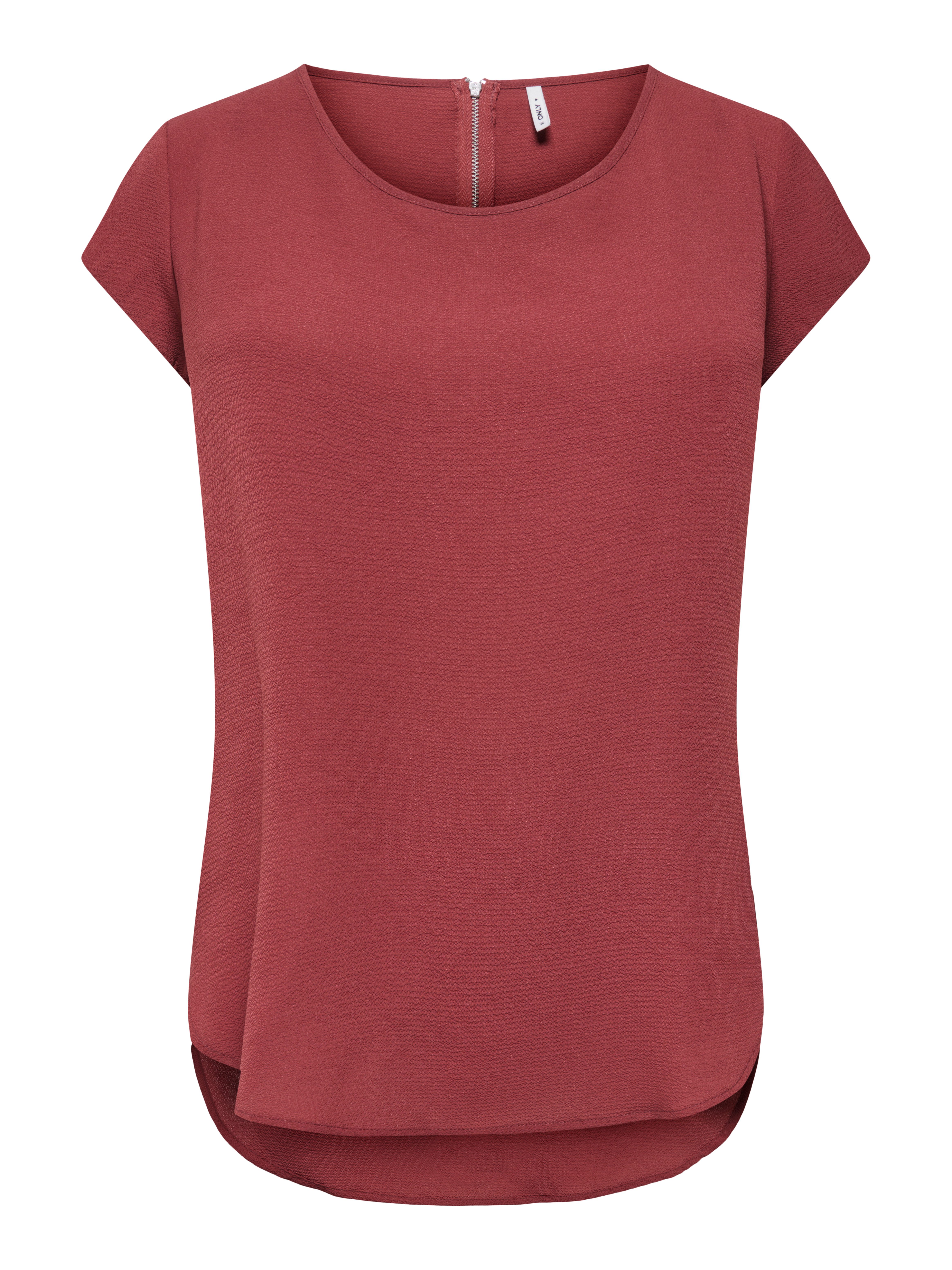 ONLY Kurzarmbluse ONLVIC – feminines Blusenshirt in lockerer Form Materialm günstig online kaufen