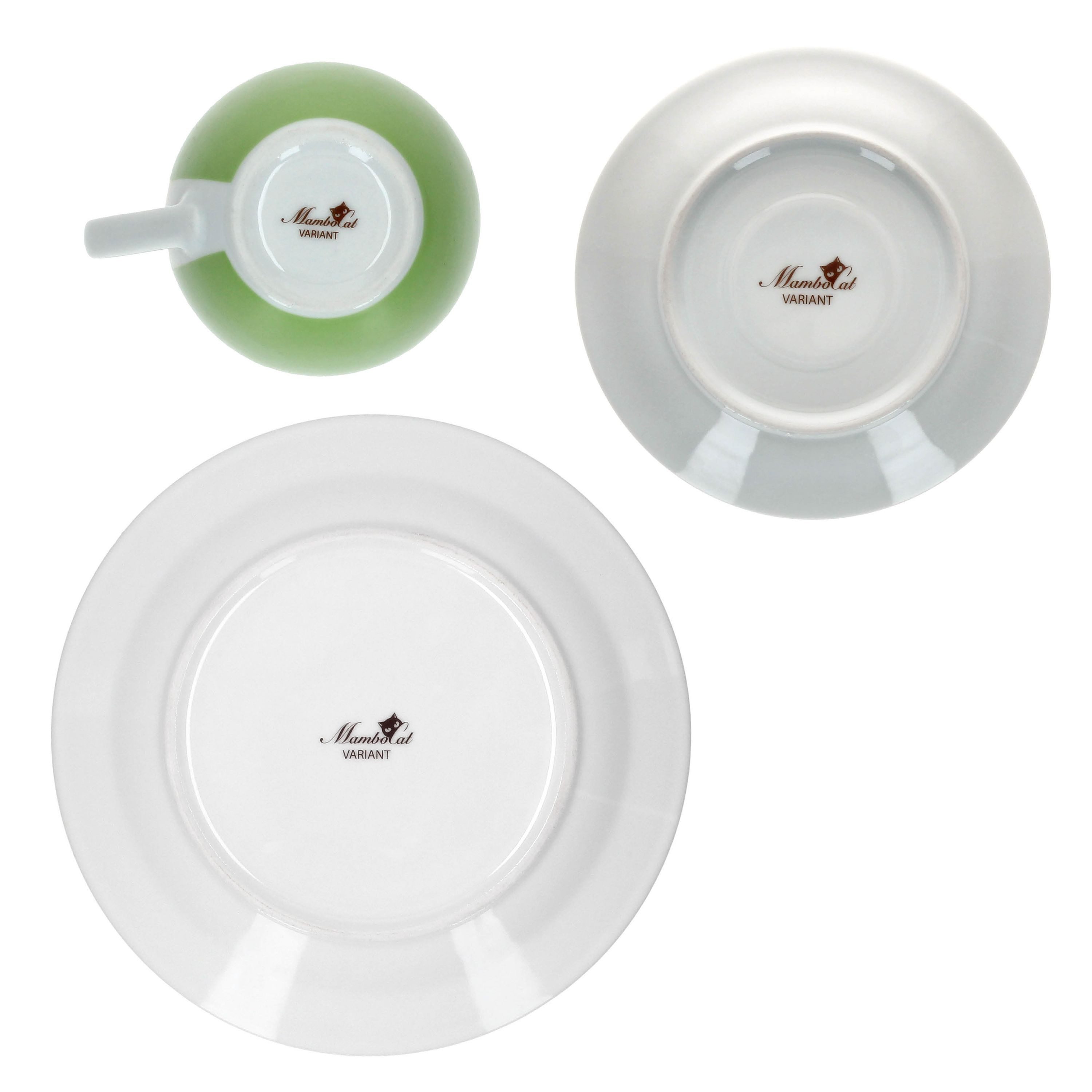 MamboCat Kaffeeservice 18tlg Kaffeeservice Variant Grün Porzellan 6 Personen, Porzellan – Bild 5 von 5