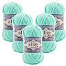 5 x ALIZE Velluto 19 Light Turquoise