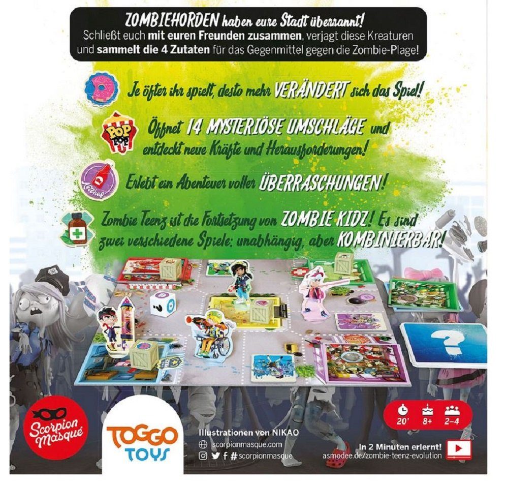 Le Scorpion Masqué Spiel Zombie Teenz Evolution, Fantasie Kinderspiel Strategiespiel
