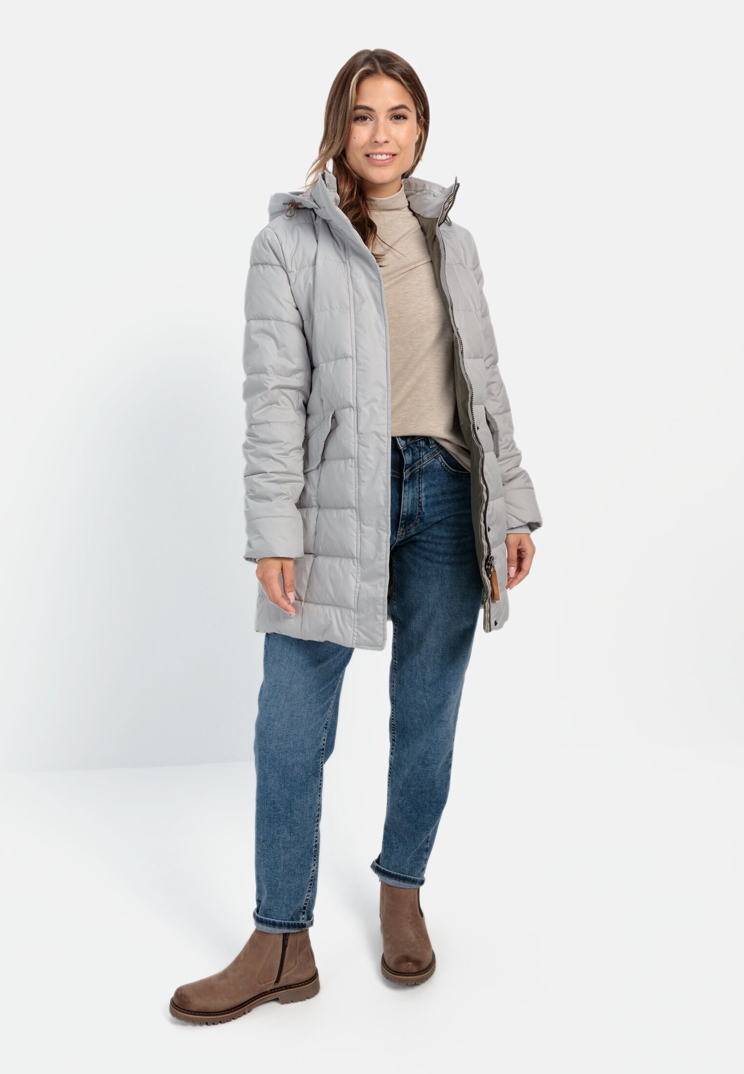 camel active Winterjacke mit abnehmbarer Kapuze