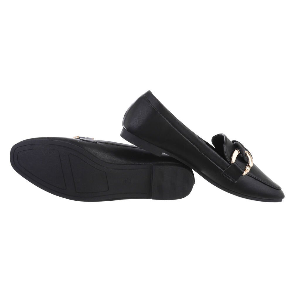 Ital-Design Damen Mokassins Freizeit Slipper (79598956) Blockabsatz Mokassi günstig online kaufen