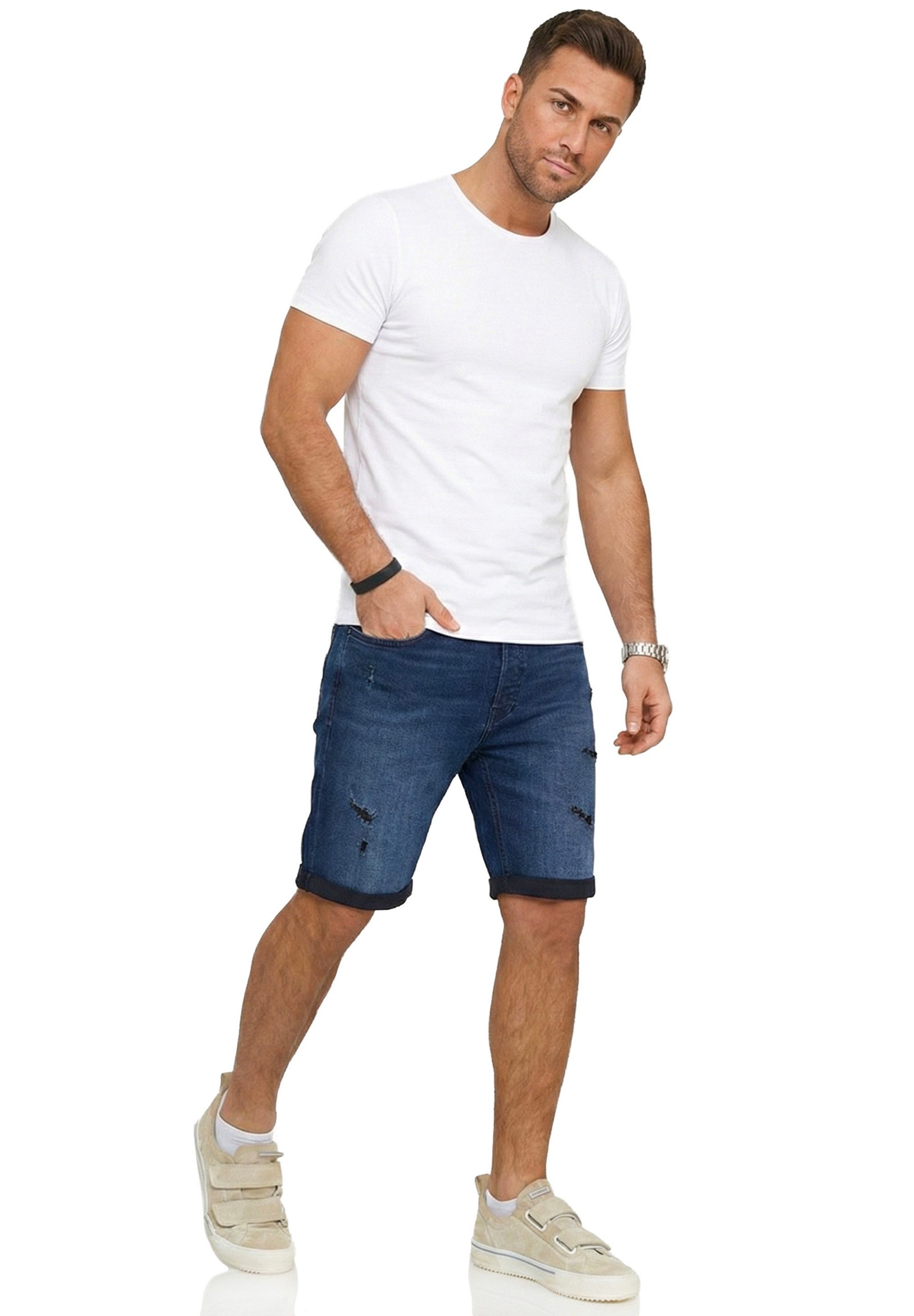Jack & Jones Jeansshorts JJIRICK JJIINFINITY SHORTS Kurze Jeanshose im 5-Pocket-Stil Casual Denim Pants mit Waschung – Bild 5 von 5