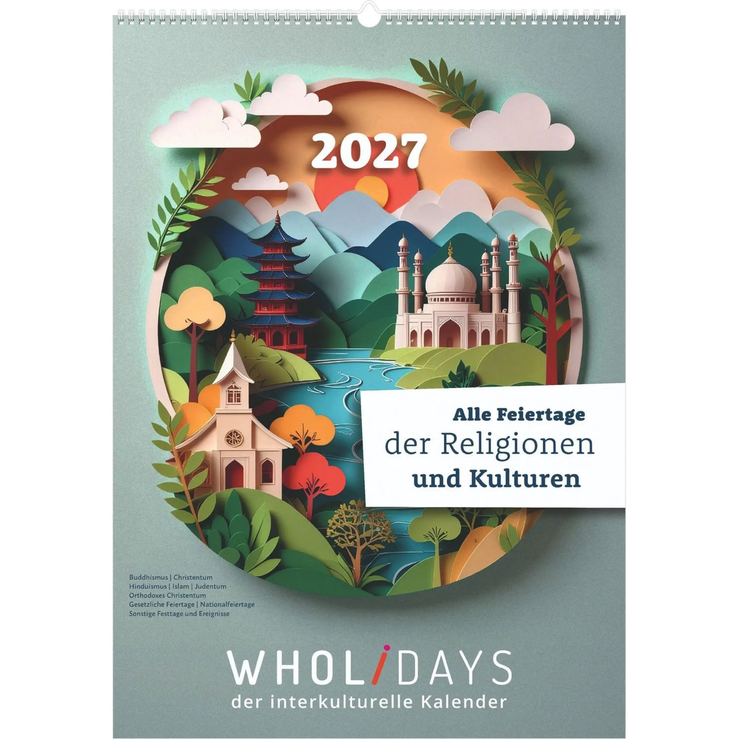 NEUMANN Wandkalender wholidays Kalender 2027