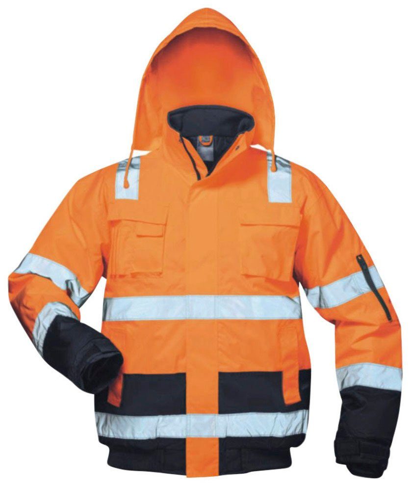 Safestyle Warnschutz Pilotenjacke Arbeitsjacke Jonas Warnschutzjacke orange/mar,