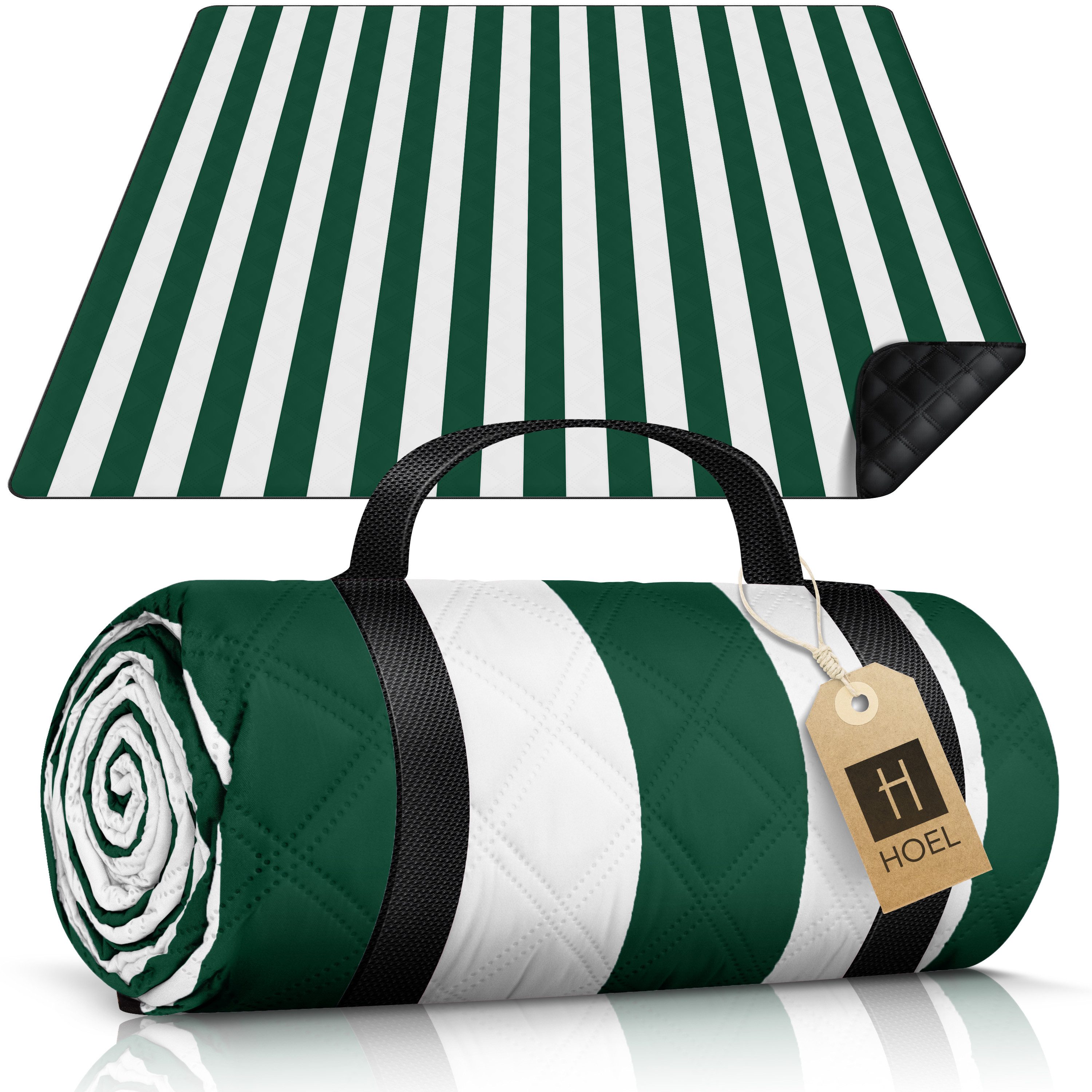 Picknickdecke HOEL® Picknickdecke 200x200 cm wasserabweisend + isoliert XXL, HOEL
