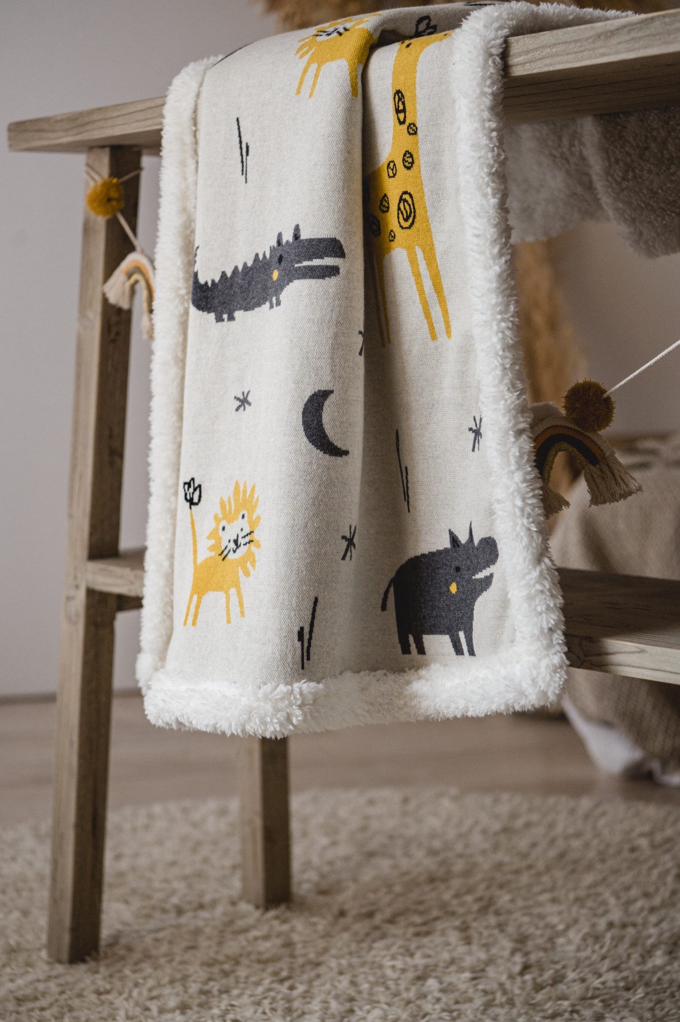 Babydecke Zoo Winter Strick, Kaiser günstig online kaufen