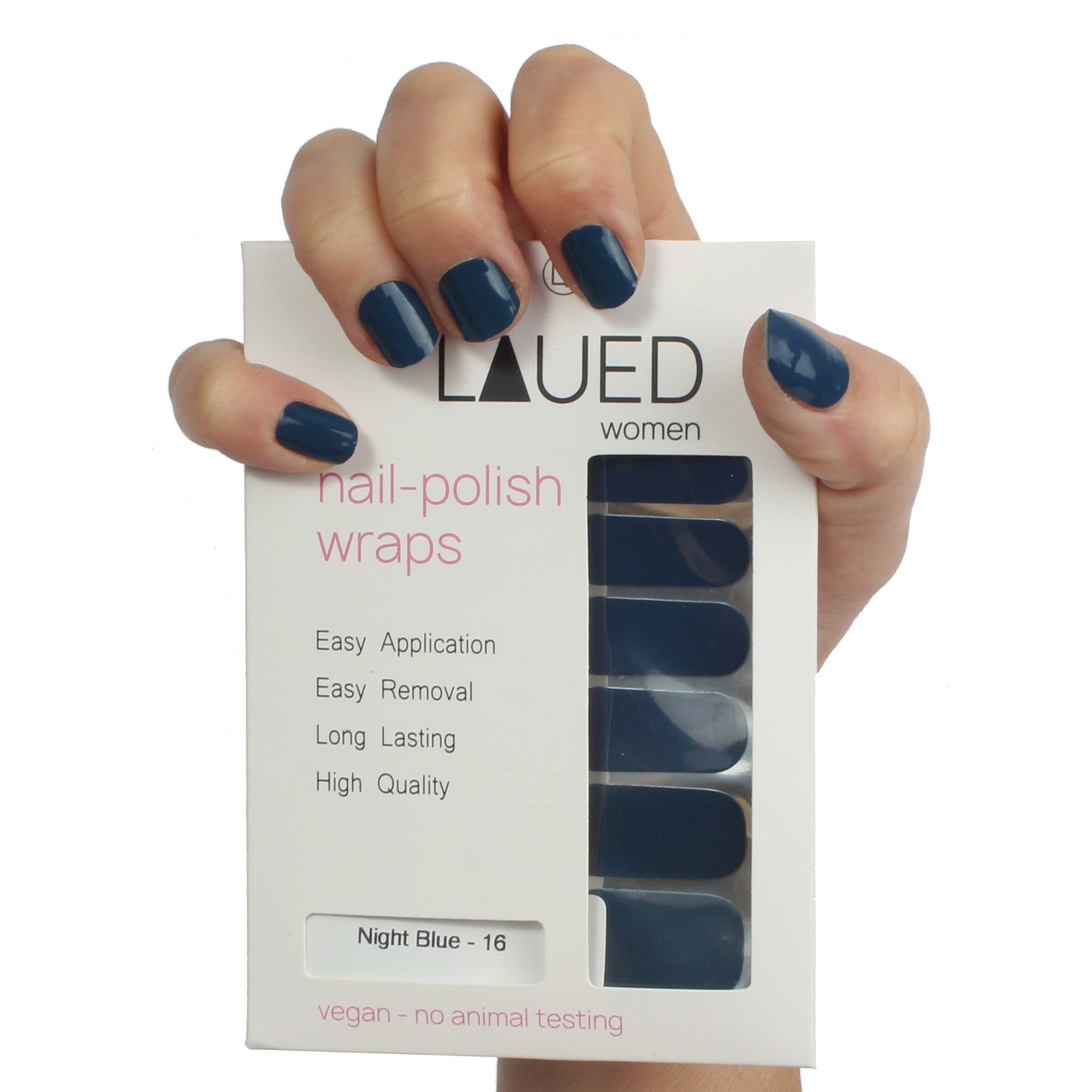 LAUED Nagellack solid blue, aus zertifizierter Produktion (SGS / SEDEX) und Material (FSC) Night Blue