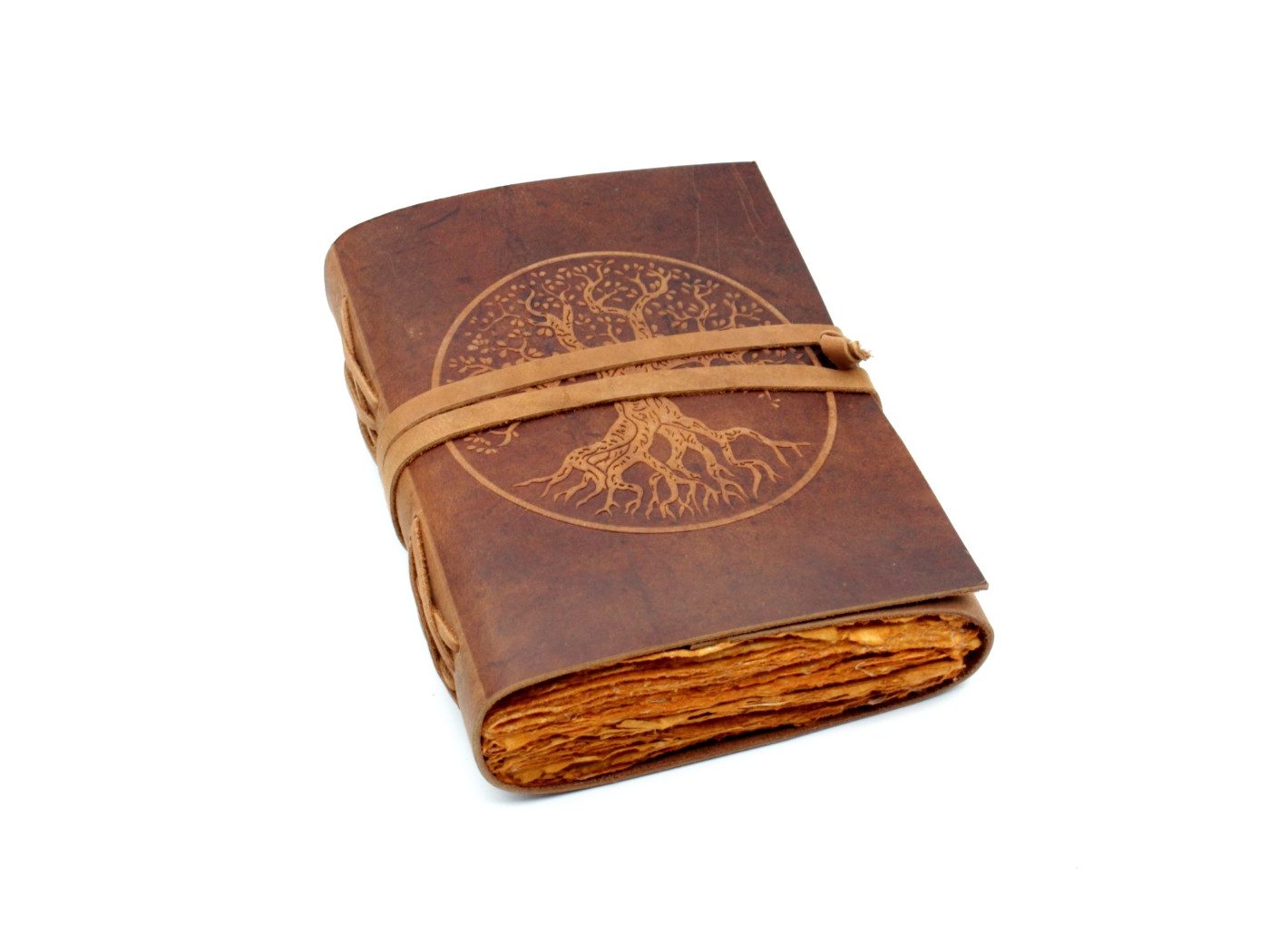 Brillibrum Tagebuch Leder Tagebuch handgefertigt Vintage Notizbuch mit Antik Papier