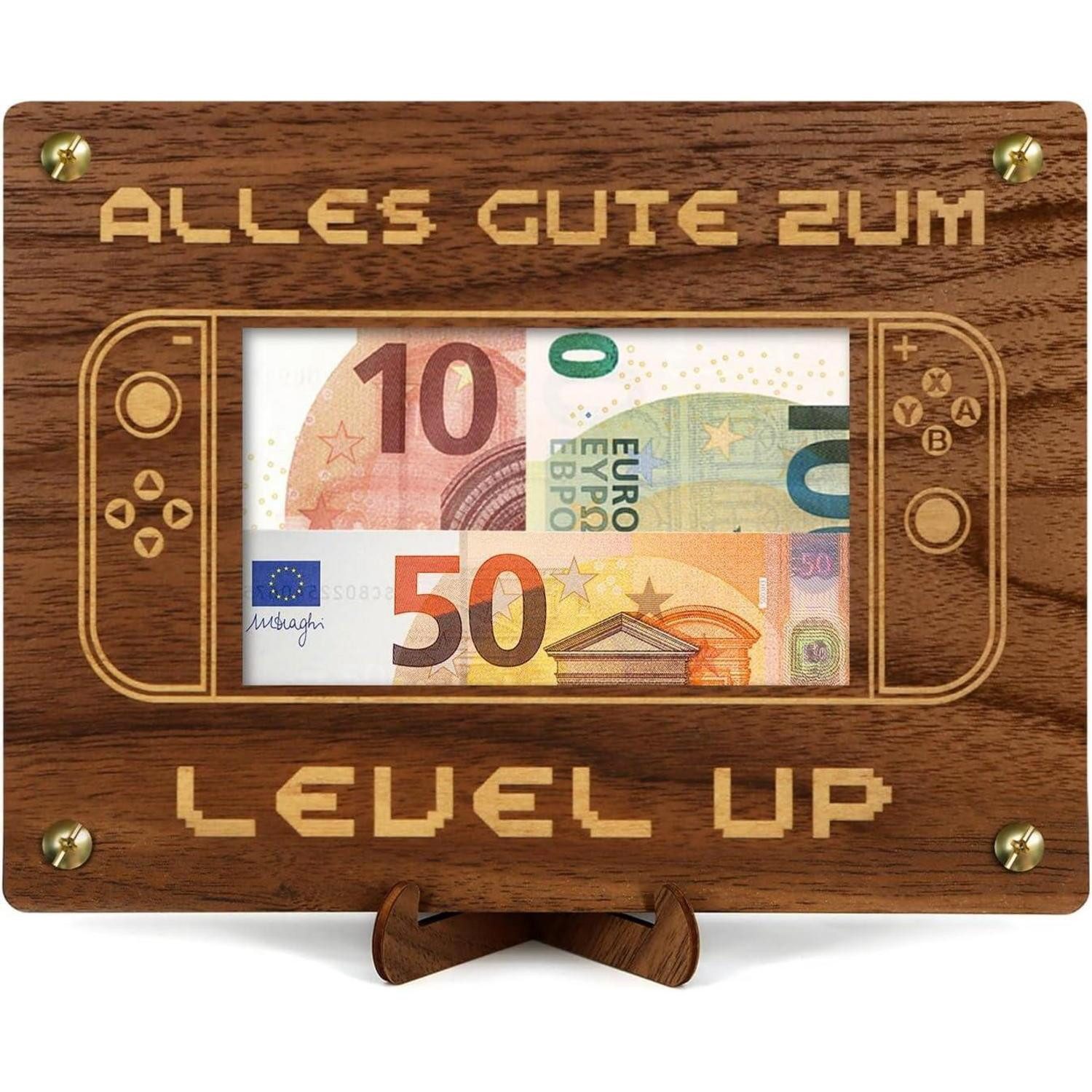 LuxusKollektion Geschenkbox Geldgeschenk Holz Gamer Jugendweihe Junge Zocker Game