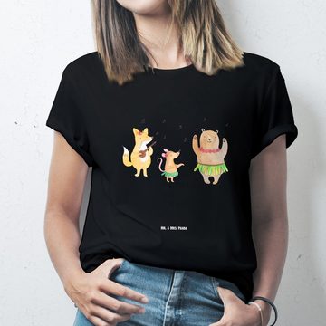 Mr. & Mrs. Panda T-Shirt Waldtiere Aloha - Schwarz - Geschenk, Leben, Gute Laune, lustige Sprü (1-tlg)