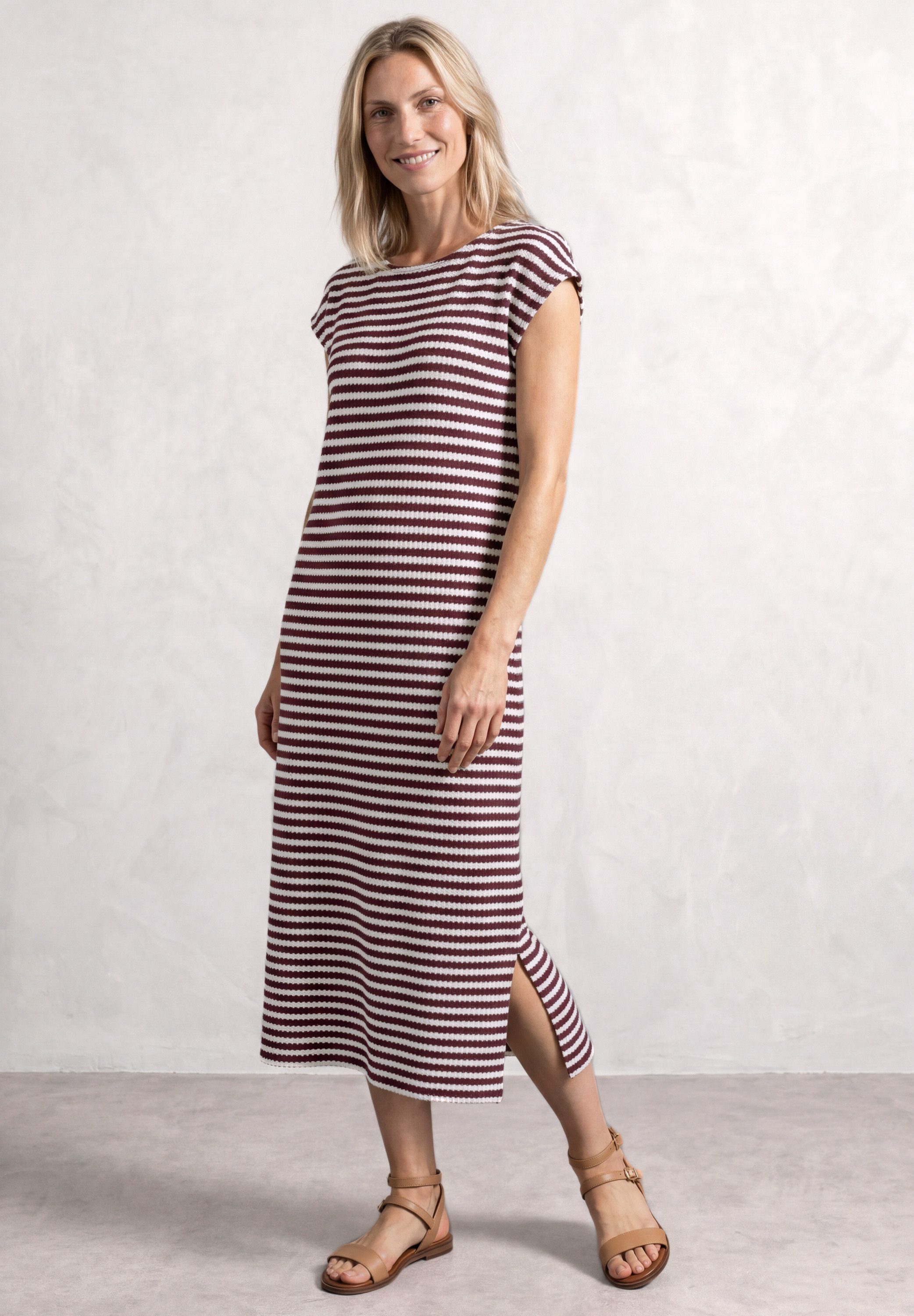 STREET ONE Midikleid mit Streifen