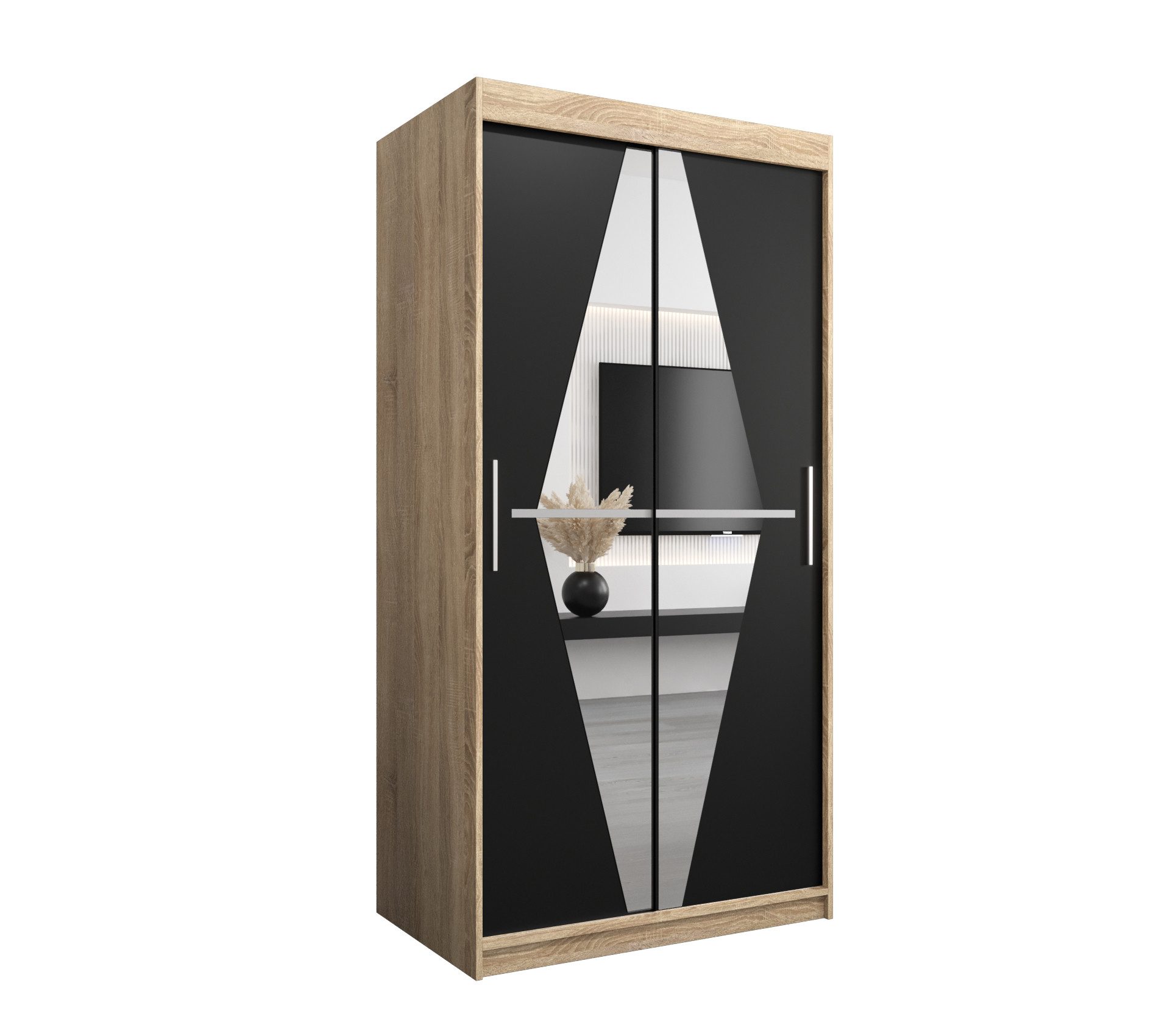 MOEBLO Schiebetürenschrank BOLA (mit Spiegel, mit/ günstig online kaufen