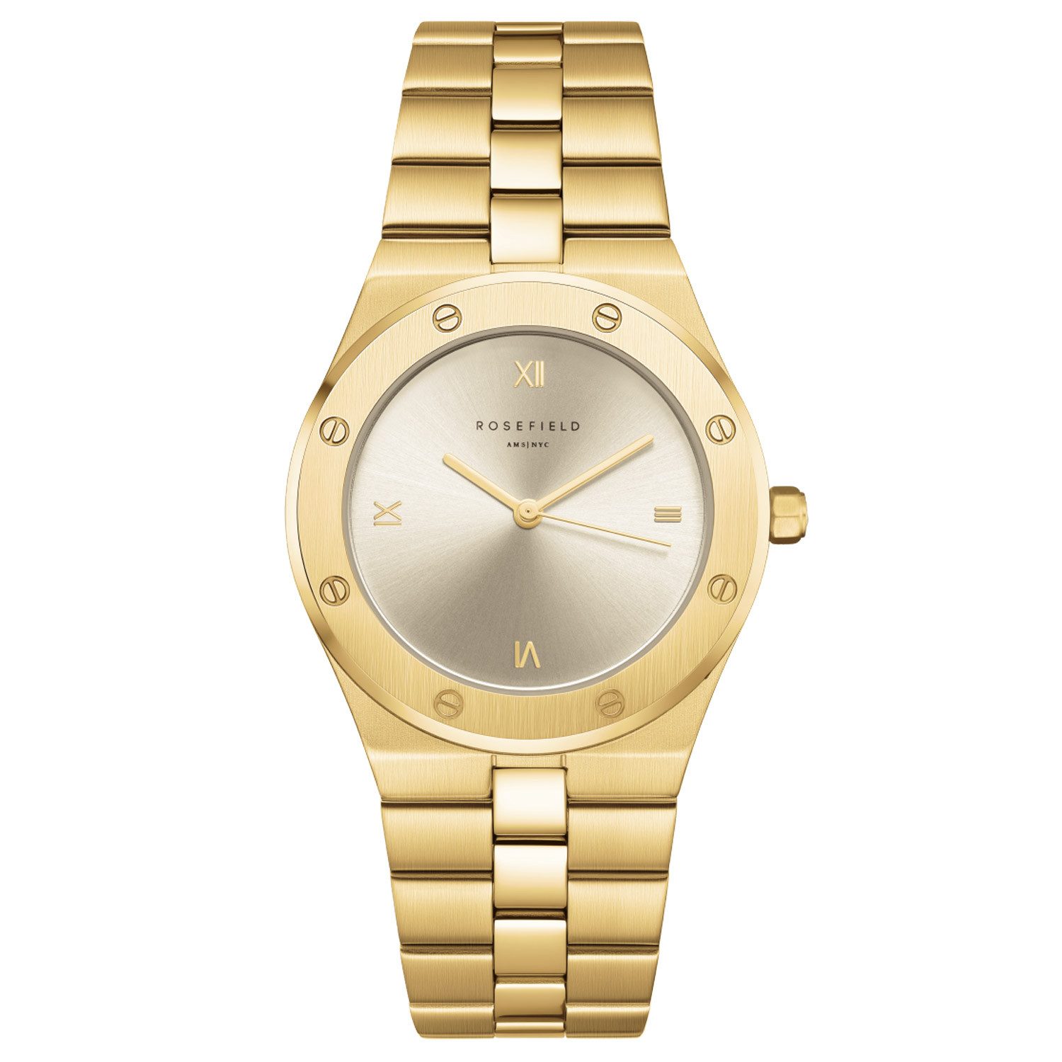 ROSEFIELD Quarzuhr Armbanduhr für Rose Goldfarben