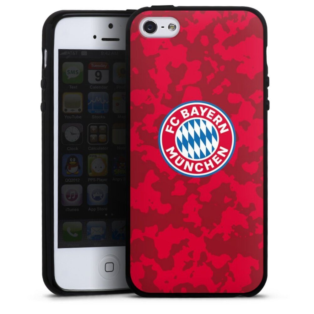 DeinDesign Handyhülle Camouflage Muster FCB, Hülle FC Bayern München Camouflage FCB