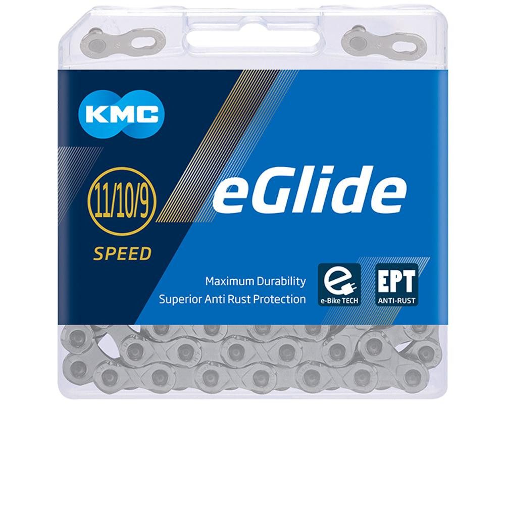 KMC Fahrradkette KMC eGlide Cues EPT Fahrradkette silber, 132 Glieder, 9/10/11-fach, E-