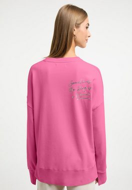 Frieda & Freddies NY Strickpullover Sweat-shirt mit dezenten Farbdetails
