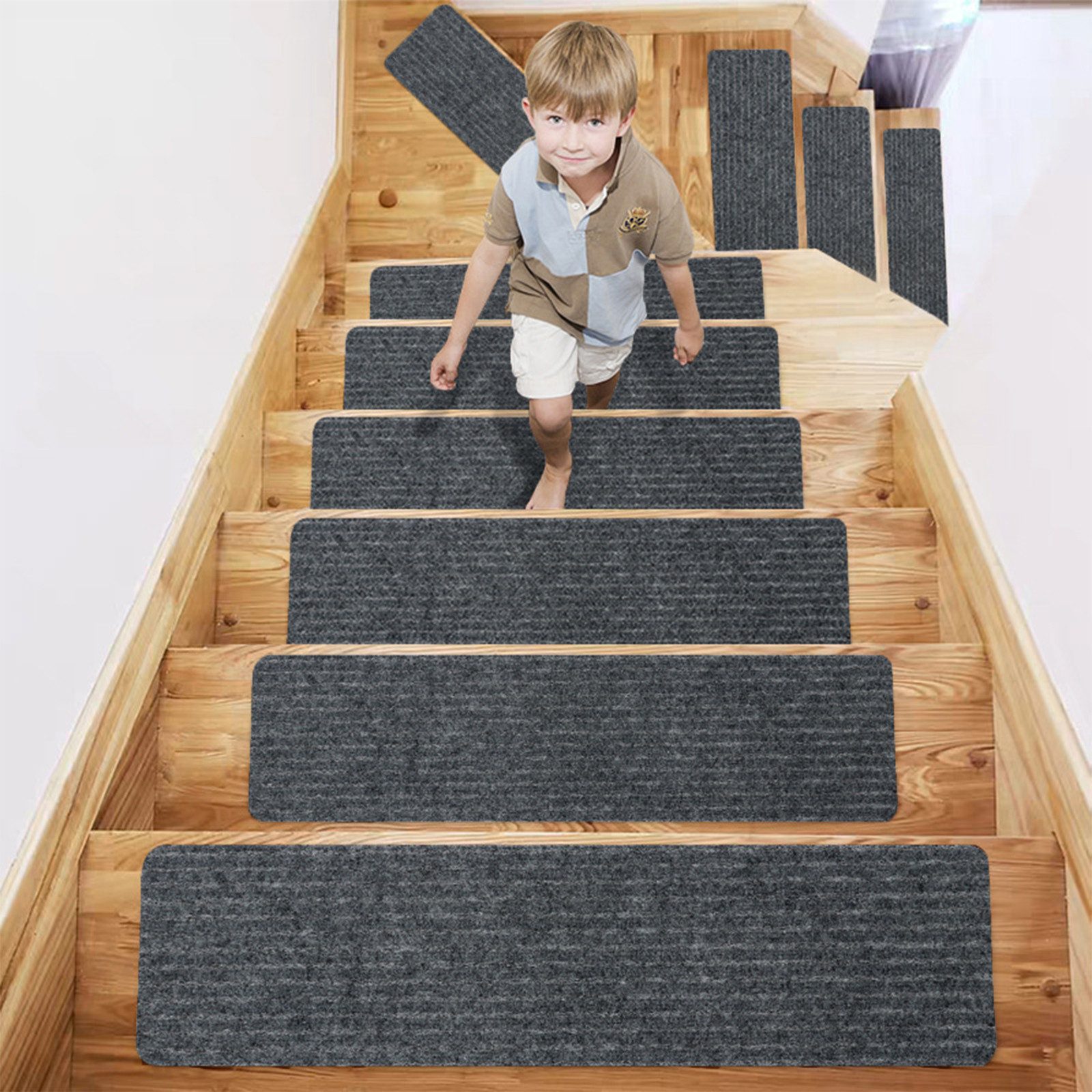 CALIYO Stufenmatte 15-Tlg Stufenmatten Rechteckig 76x20cm günstig online kaufen