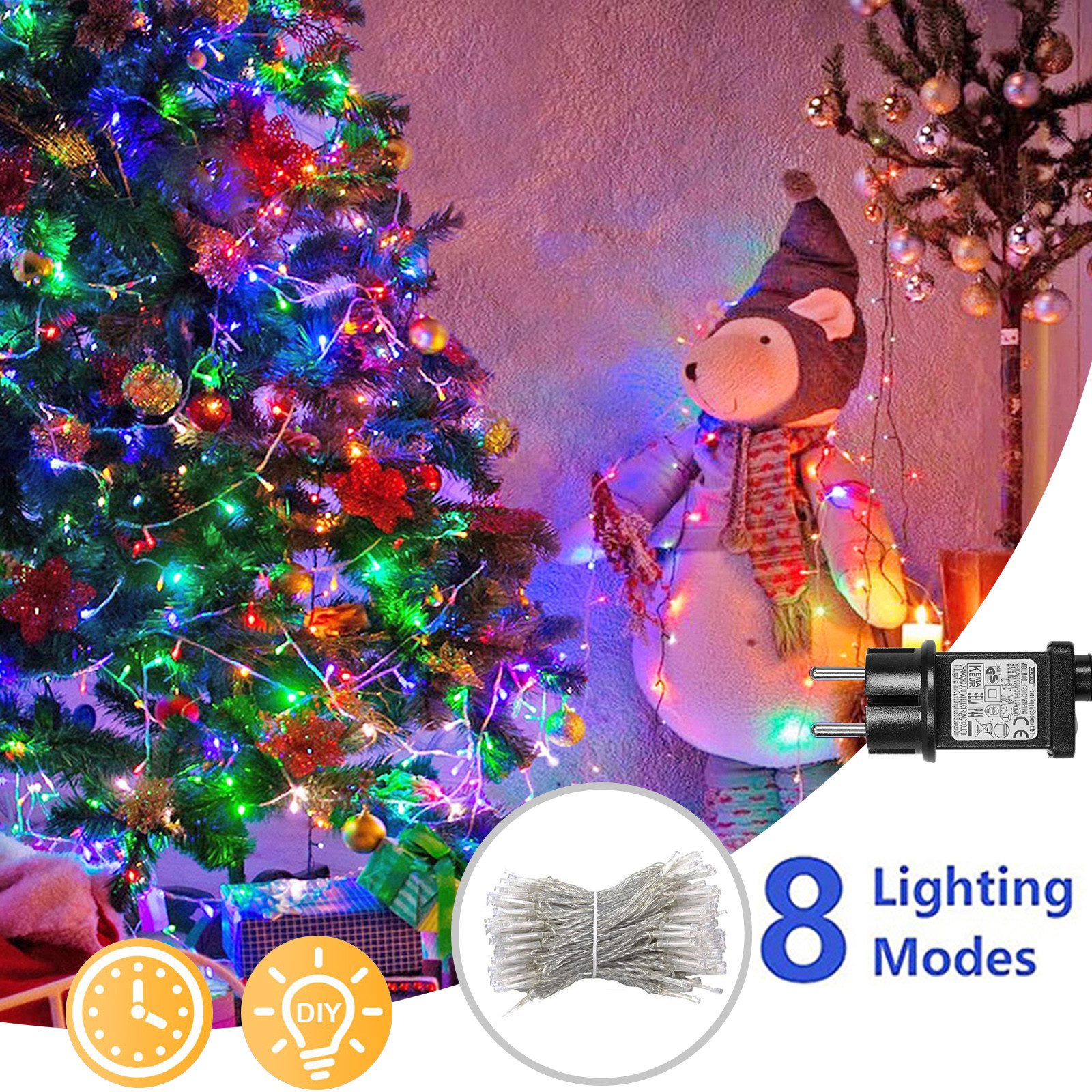 MUPOO LED-Lichterkette 20/30/50/100M Lichtervorhang 200/300/400/800 LED Lic günstig online kaufen