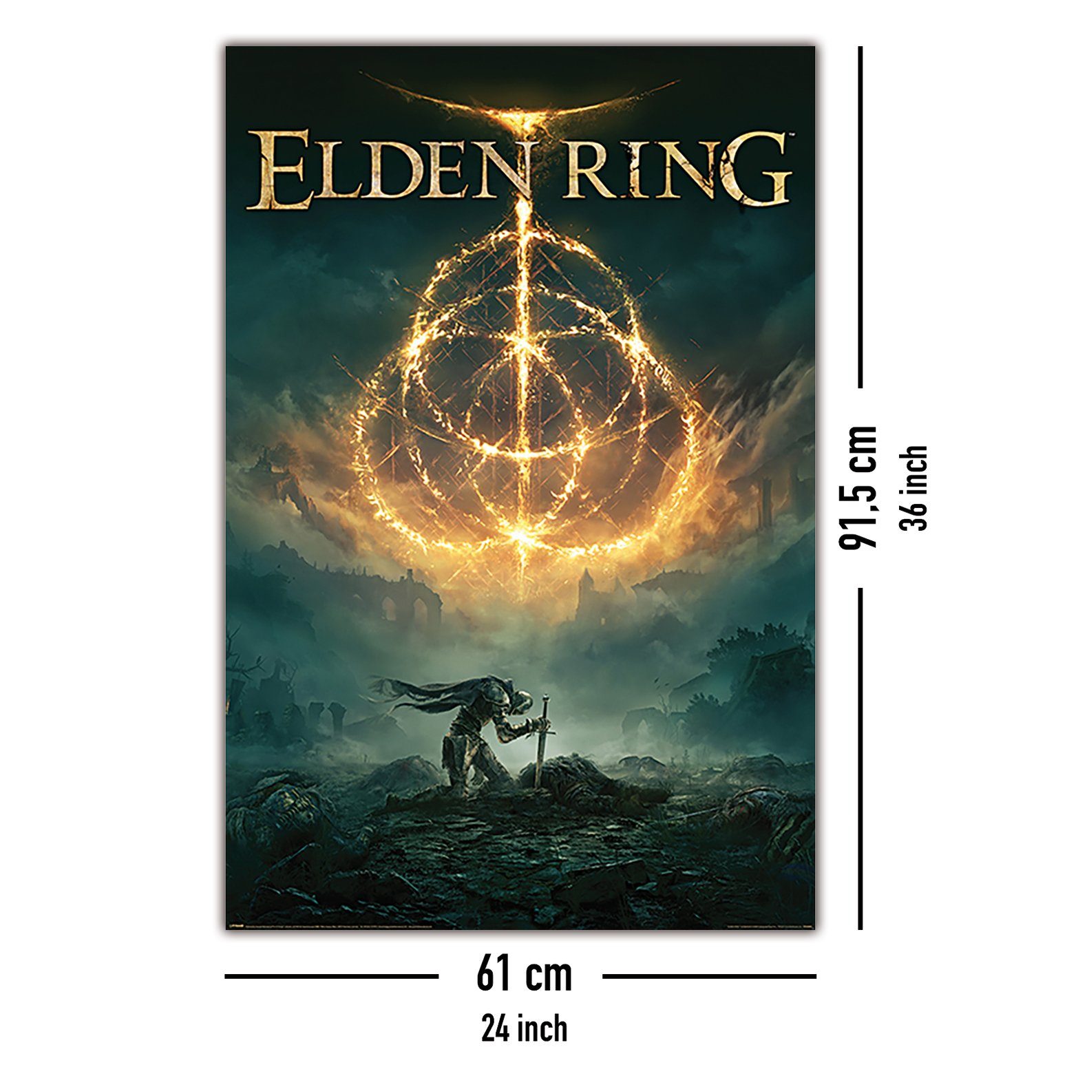PYRAMID Poster Elden Ring Poster Battlefield Of The Fallen 61 x 91,5 cm – Bild 5 von 5