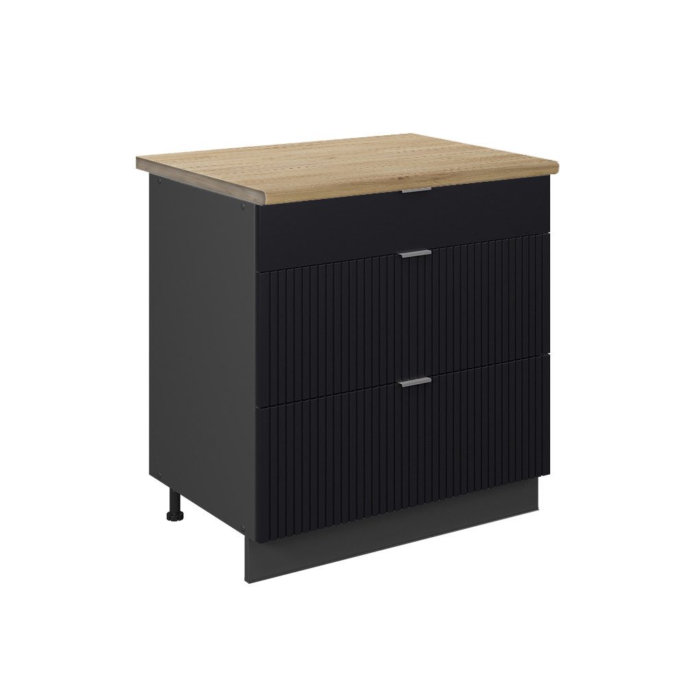 Vicco Unterschrank R-Line, Bordeaux Hochglanz/Anthrazit, 80 günstig online kaufen