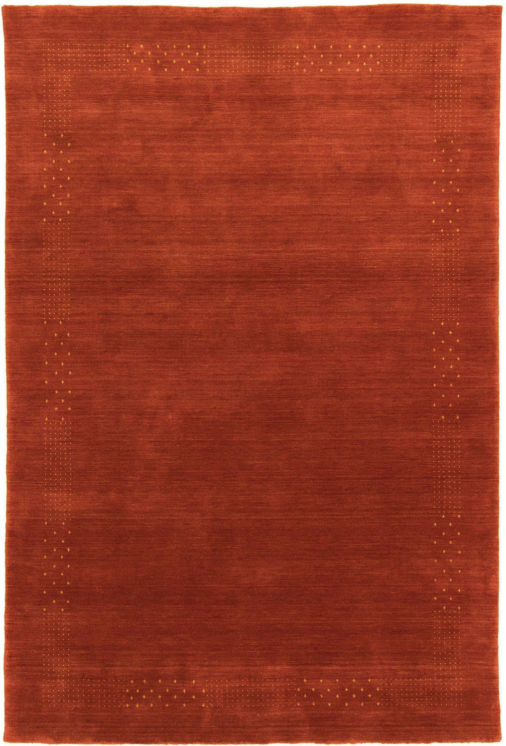 Wohnzimmer rechteckig, reine rot Bordüre, LORIBAFT Luxus Wollteppich mm, Schurwolle Höhe: morgenland, NOVA, 15