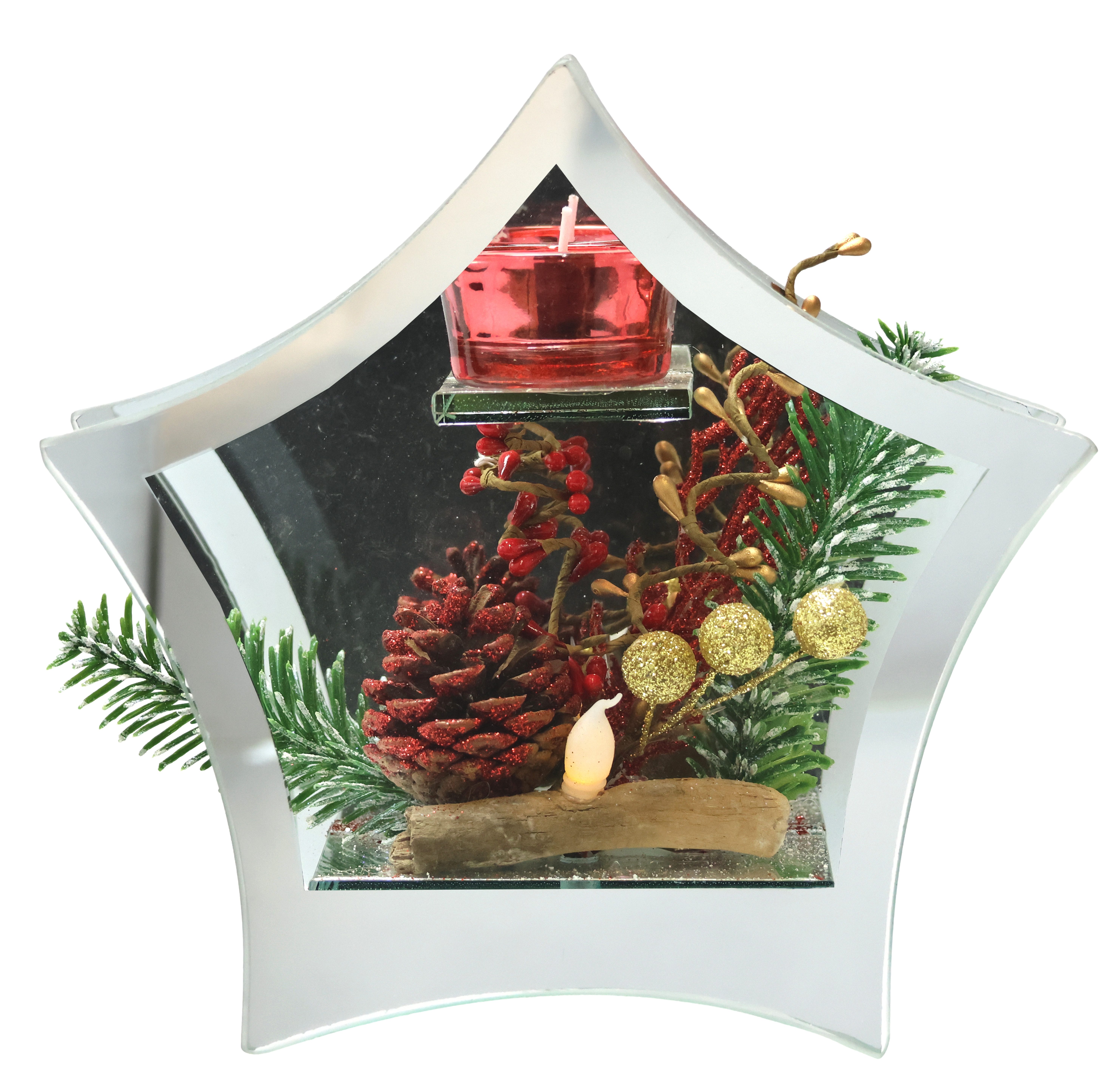 I.GE.A. Teelichthalter Deko-Objekt mit LED Licht und Teelichtkerze (1 St), günstig online kaufen