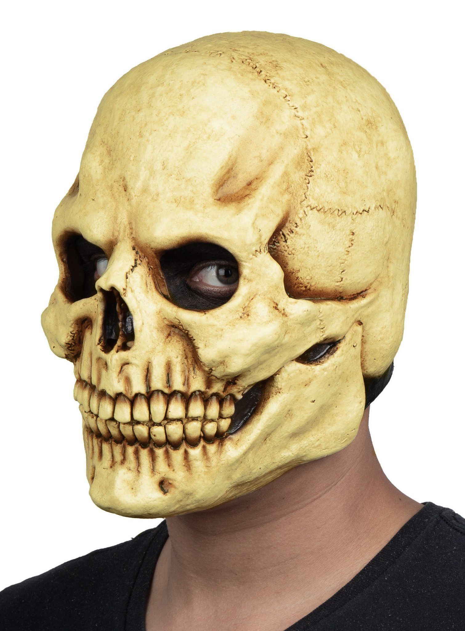 Metamorph Verkleidungsmaske Totenkopf Maske - Halloween Fasching Skull Kostüm, Schaurig-schöne Totenschädelmaske - nicht nur für Halloween