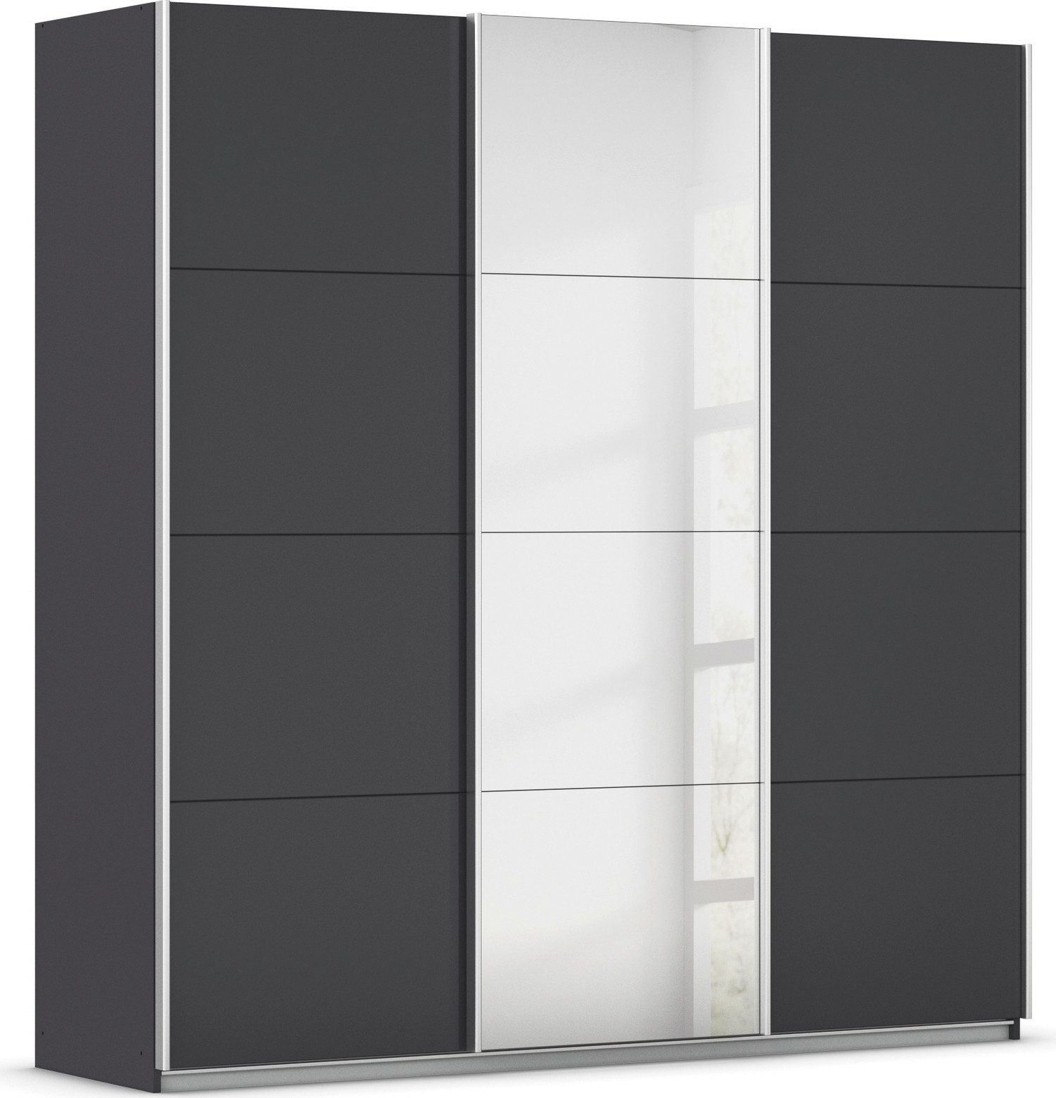 rauch Schwebetürenschrank Kleiderschrank Schrank OTTO´S CHOICE Garderobe AGORDO (in zwei Griff-Farben) Top Innenausstattung, in 4 Breiten und 2 Höhen MADE IN GERMANY