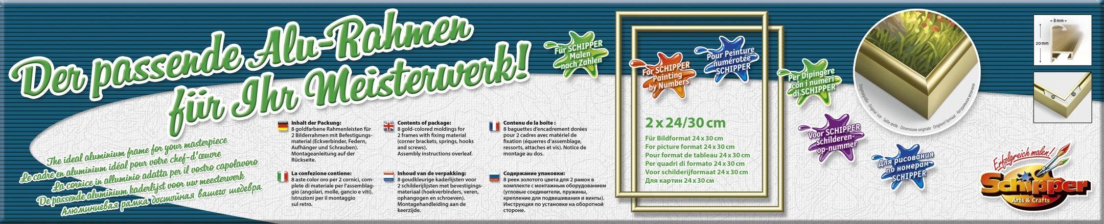 Schipper Bilderrahmen Malen nach Zahlen, (Set), Made in Germany