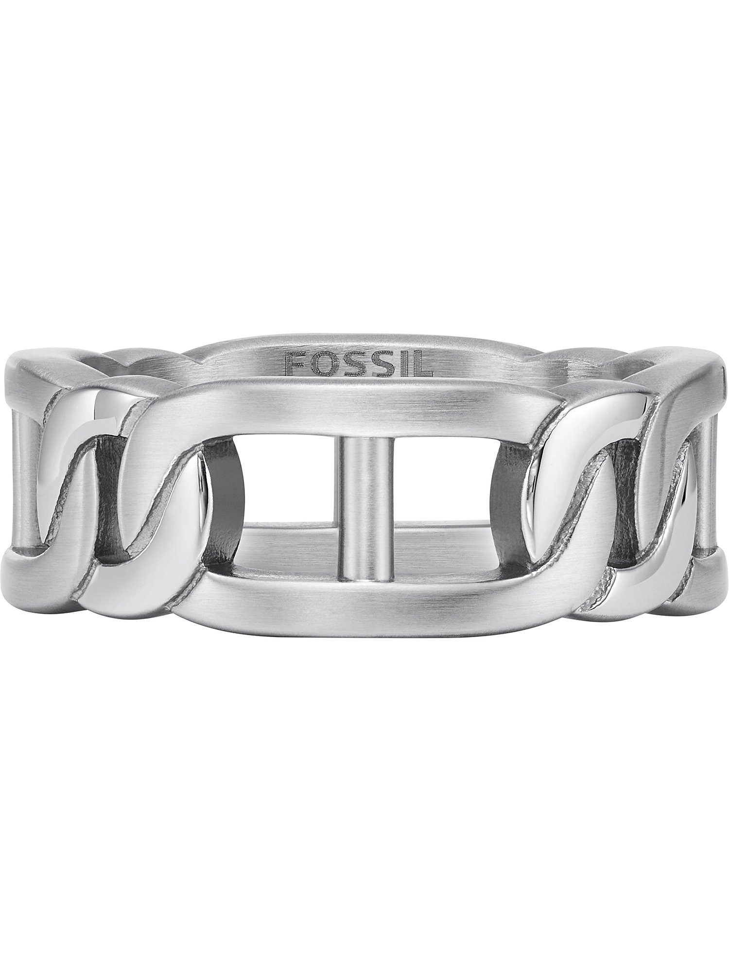 Fingerring Fossil Herren-Herrenring Edelstahl