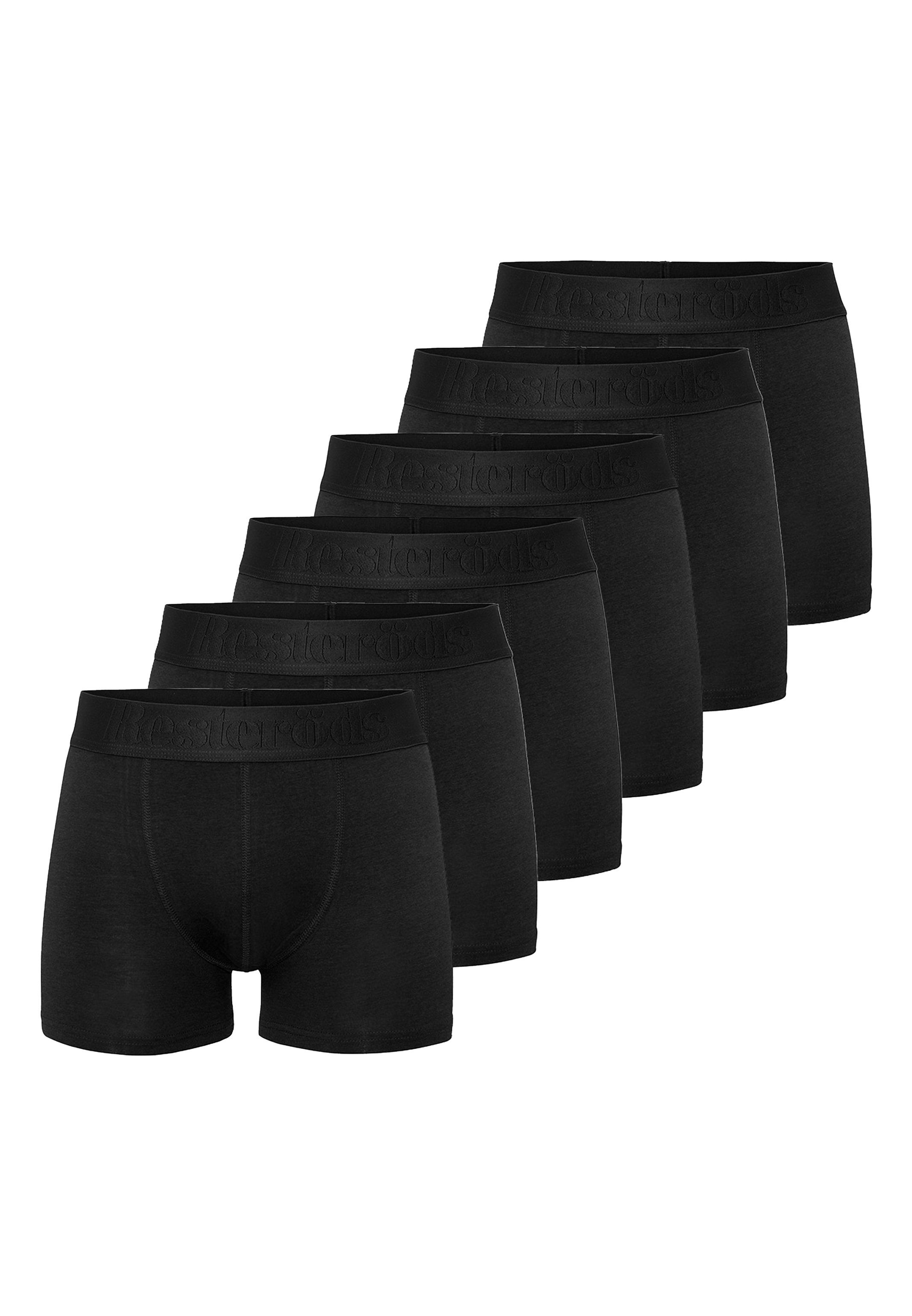 Resteröds Retro Boxer 6er Pack Bamboo (Spar-Set, 6-St) Retro Short / Pant - ohne Eingriff