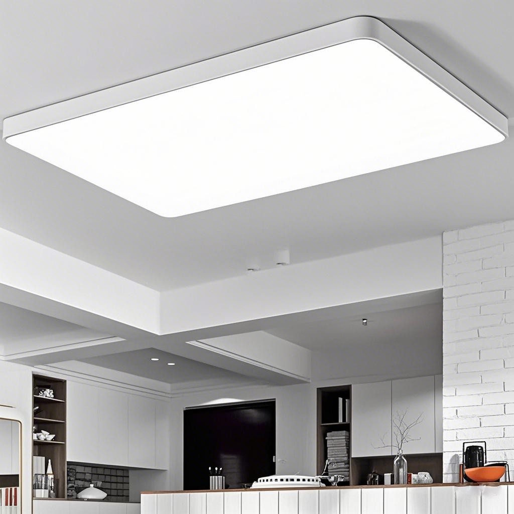 Masbekte Deckenleuchte 60*40cm LED Deckenlampe, Stufenlos günstig online kaufen