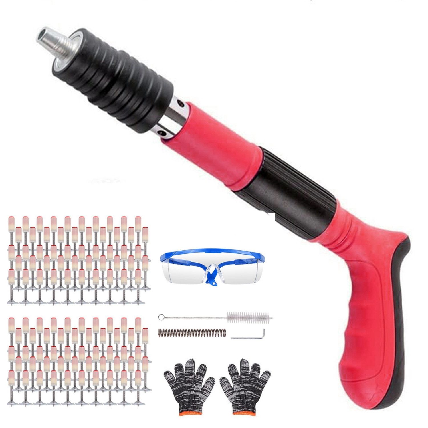 Druckluft-Nagler Profi Nagelgerät Manuell Stahlnagelpistole Baunagler Nagler Tool