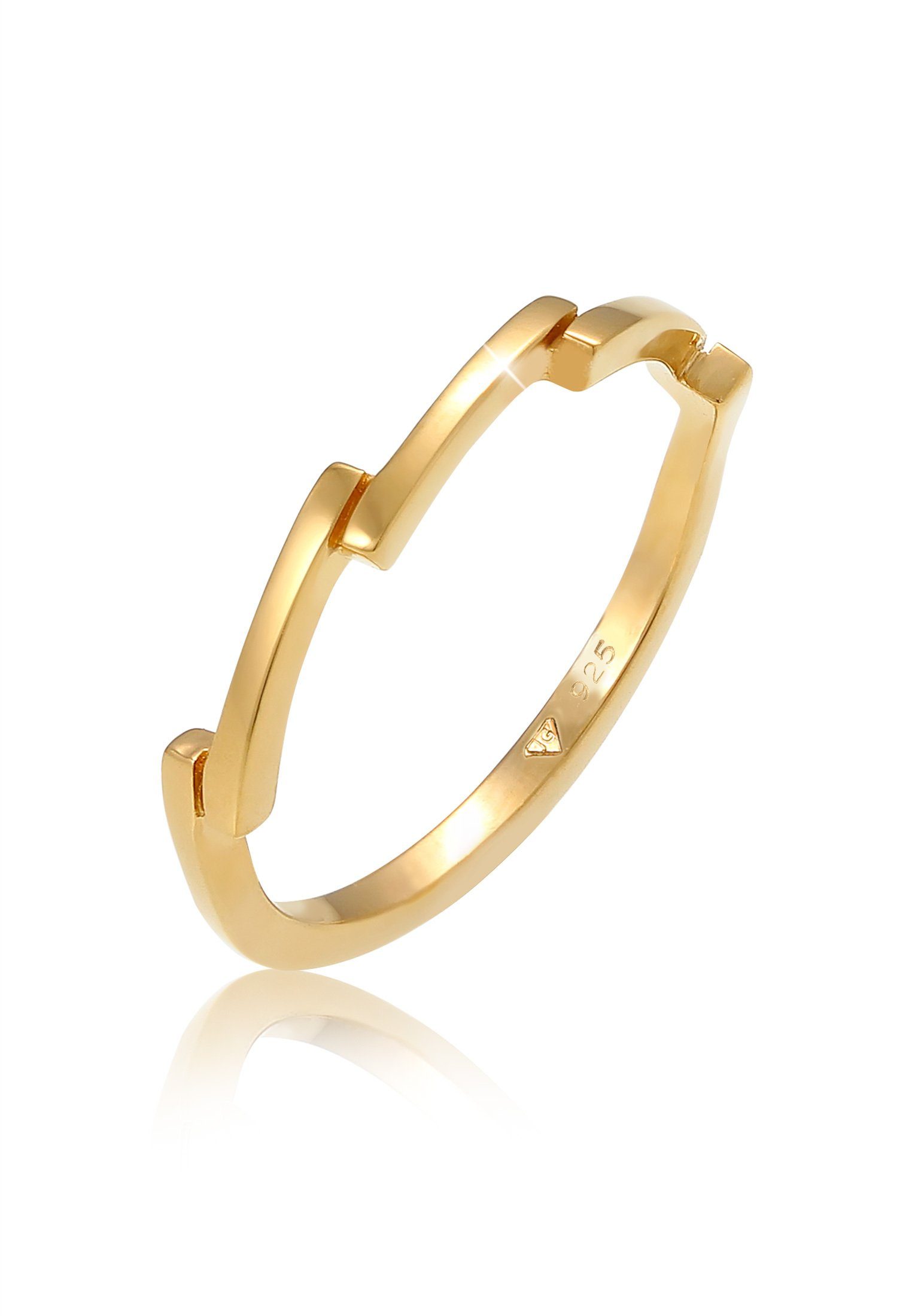 Elli Fingerring Stylisch Edel Fein gezackt günstig online kaufen