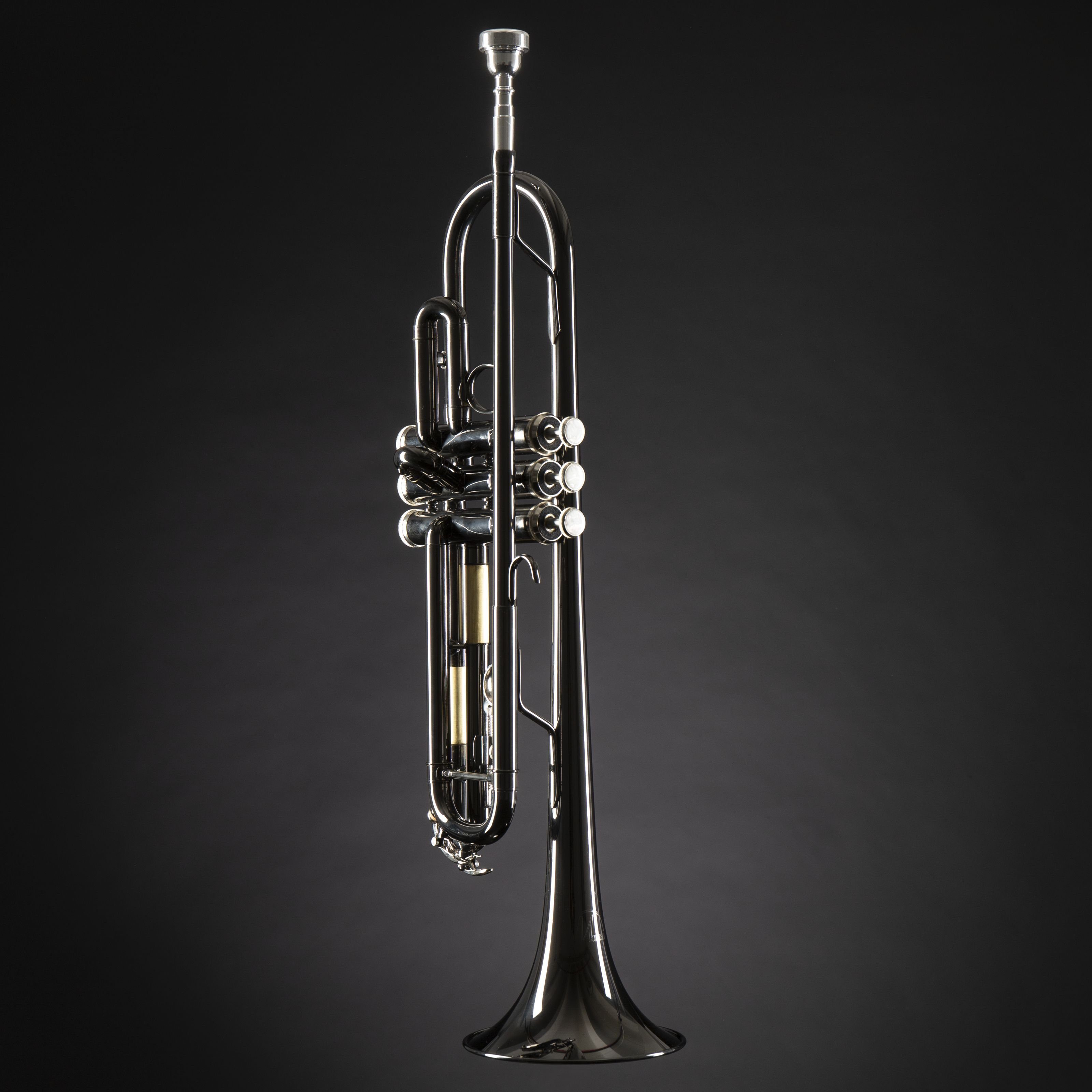 Monzani Trompete, MZTR-118 Bb-Trompete Anthrazit Messing Schallbecher Edelstahl Ventile Kupfer Mundrohr Heller Klang Inklusive Mundstück und Hardcase Ideal für Einsteiger und Zweitinstrument, Trompeten, Bb-Trompeten, MZTR-118 Bb-Trompete, Heller Klang, Einsteiger Trompete