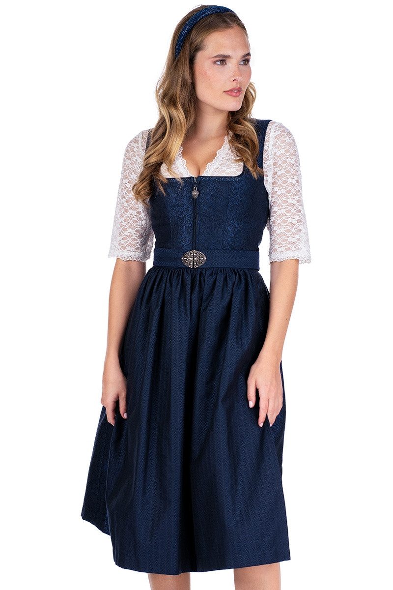 MarJo Dirndl Midi Dirndl 2tlg. - SEßLACH - marine günstig online kaufen