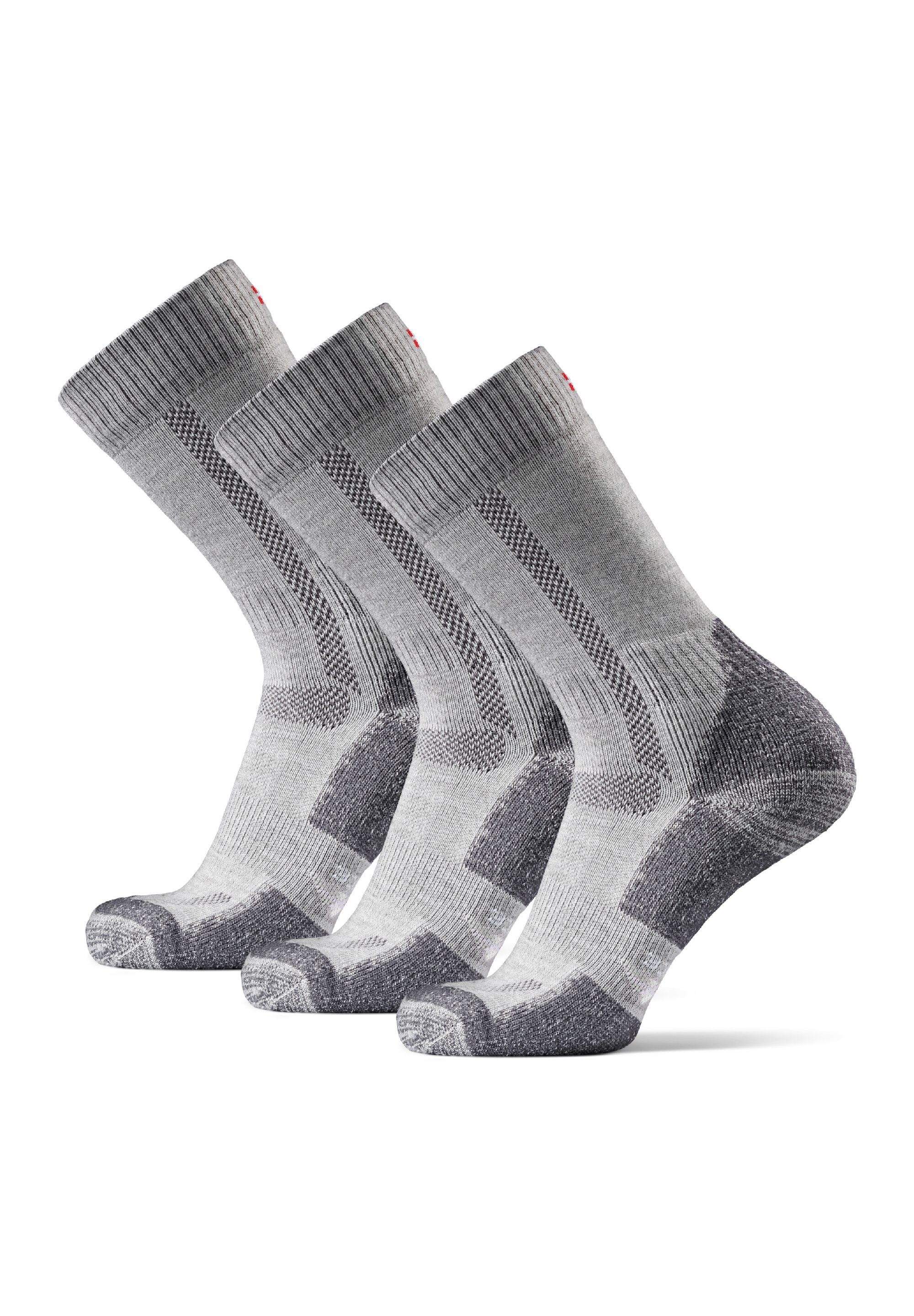 DANISH ENDURANCE Basicsocken Hiking Classic (3-Paar) Anti Blasen Socken zum Wandern, für Herren, Damen & Kinder